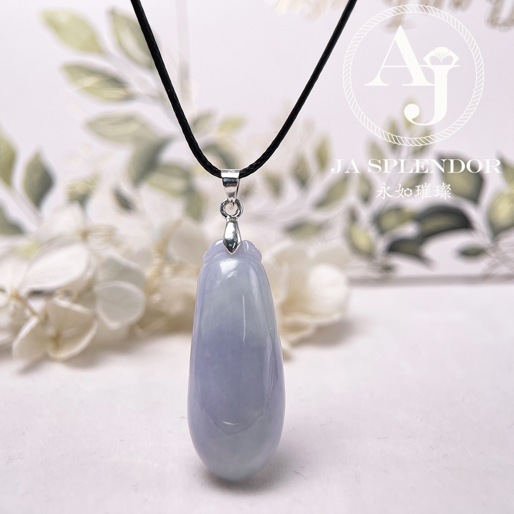 JN-1639 天然翡翠A玉 春彩福瓜（萬壽果）吊墜