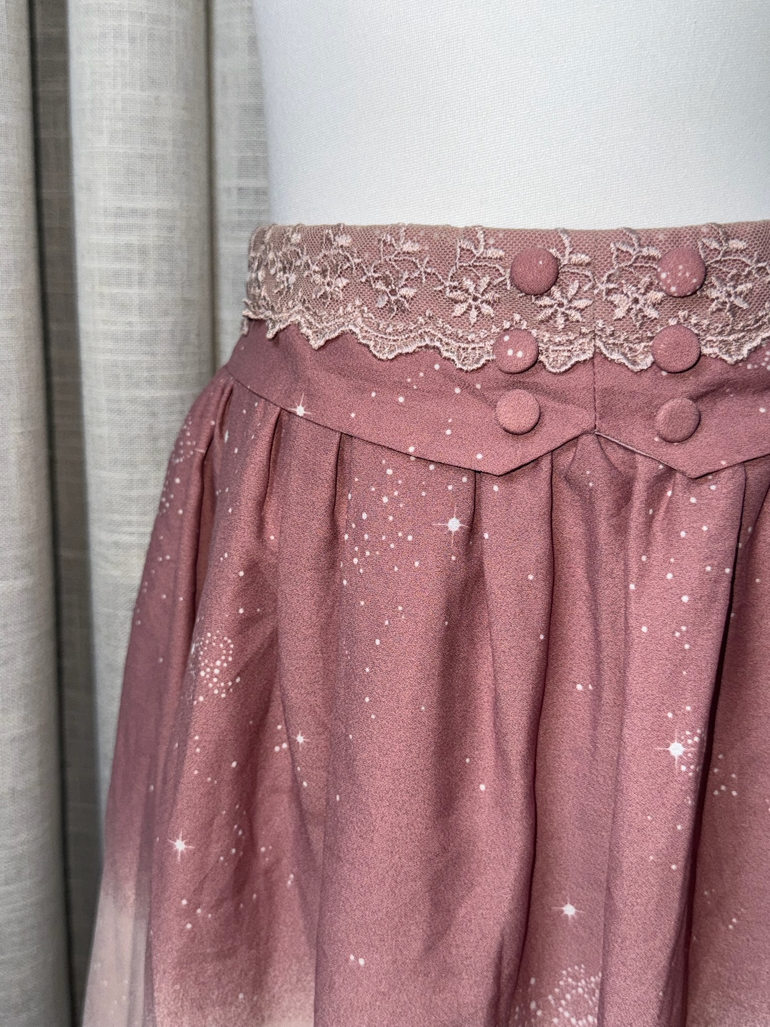 Fairytale Castle & Starry Sky Ombre Skirt