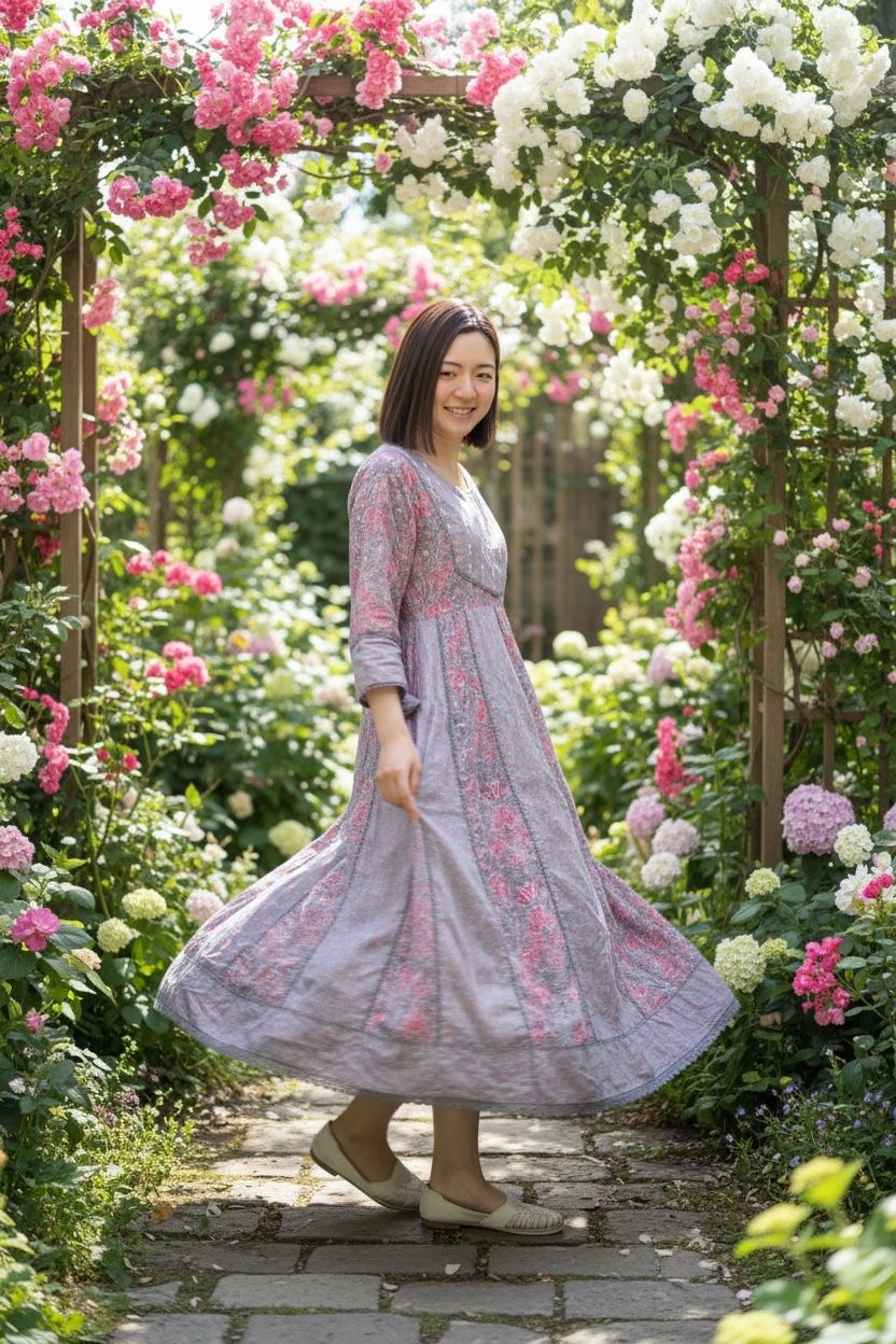 Taro Patchwork Pure Cotton 4 Rope OP #1380