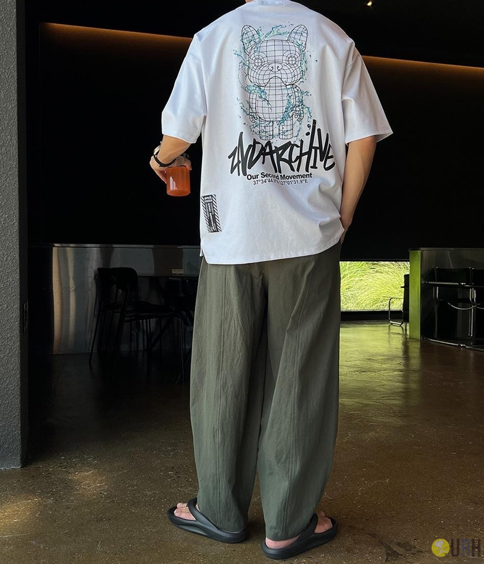 【100%保證韓國直送】2ND ARCHIVE 浮世繪法鬥藝術插畫寬鬆短袖Tee 👕 [4 color] RG165736