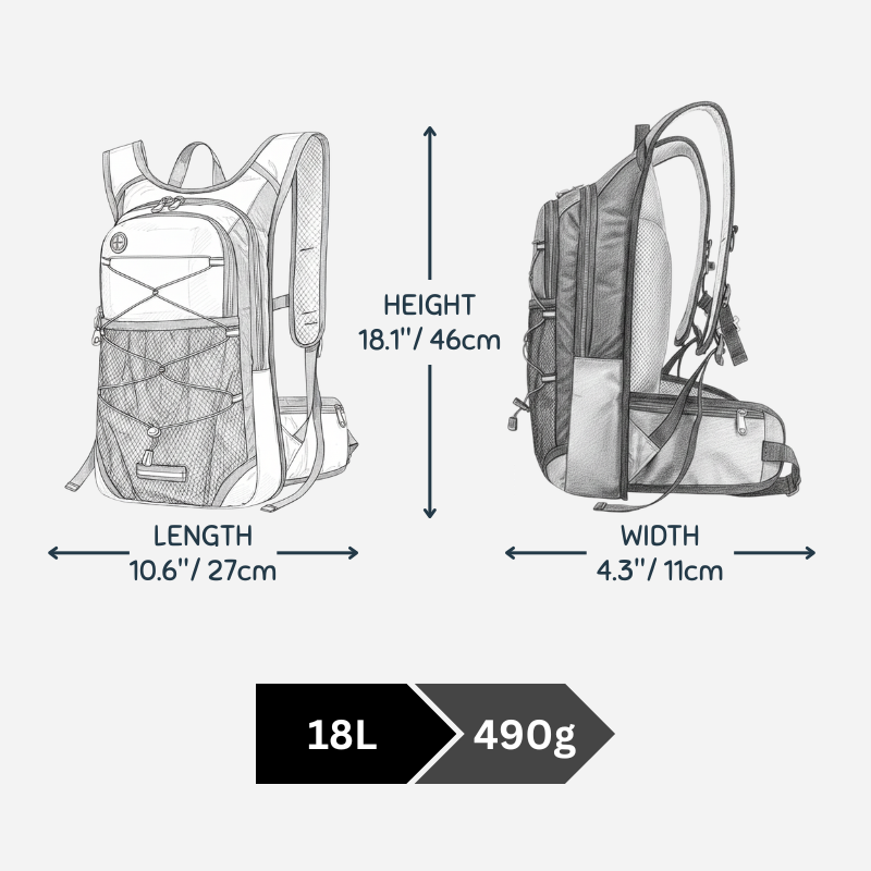18 L Trekking Backpack / Hiking Backpack / Cycling Backpack