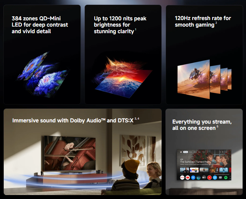 Xiaomi 65-inch S Mini LED 2026 4K Google TV (L65MB-SSEA)