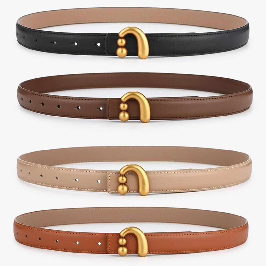  BT0192 Sculptural Buckle Leather Belt