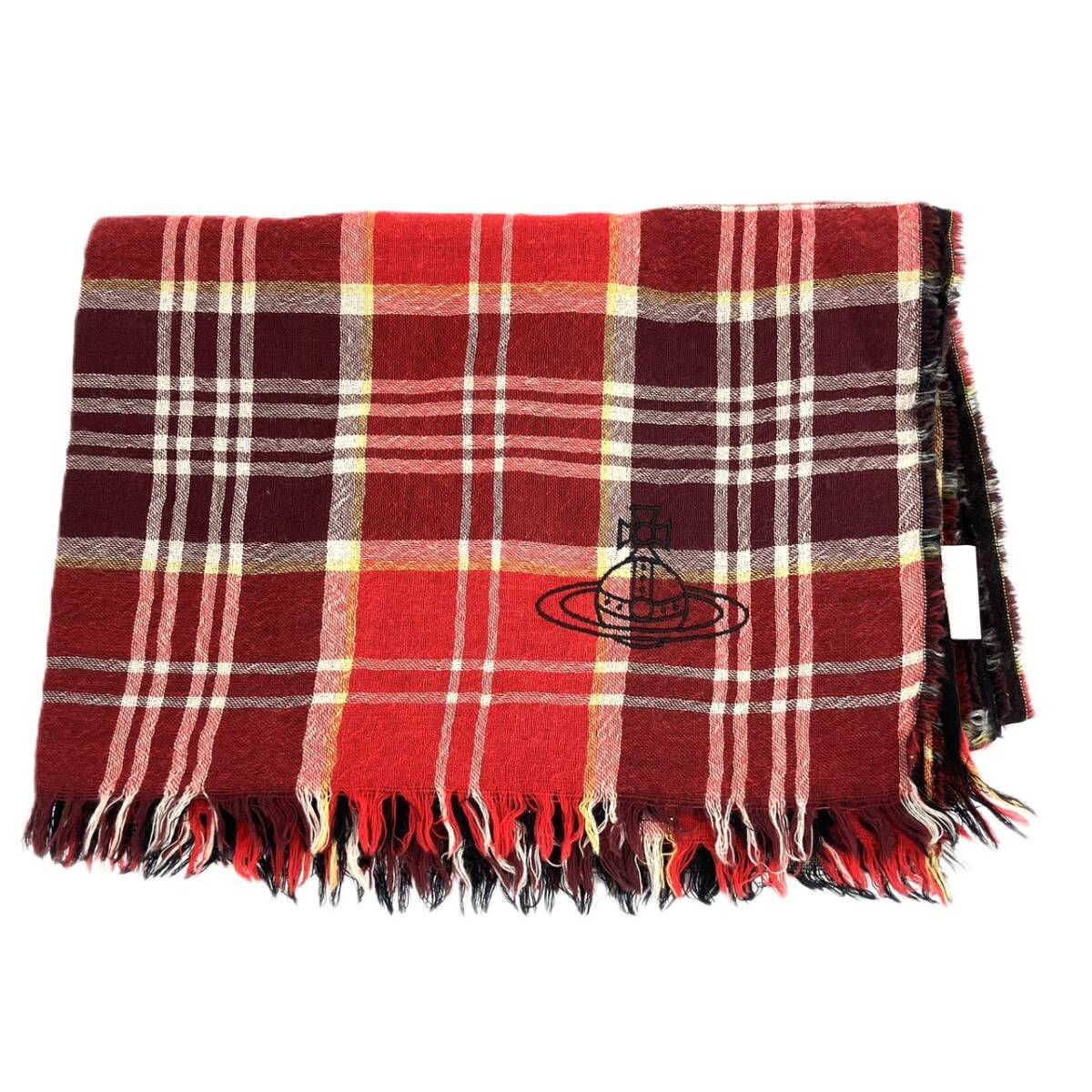 現貨 Vivienne Westwood 紅格紋圍巾