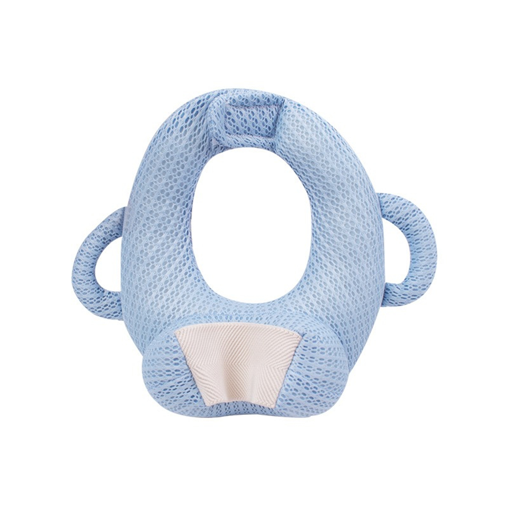 寶寶自動餵奶枕 懶人哺乳枕頭 防吐奶枕頭 嬰兒食奶固定支架 粉色 [平行進口] HK2731