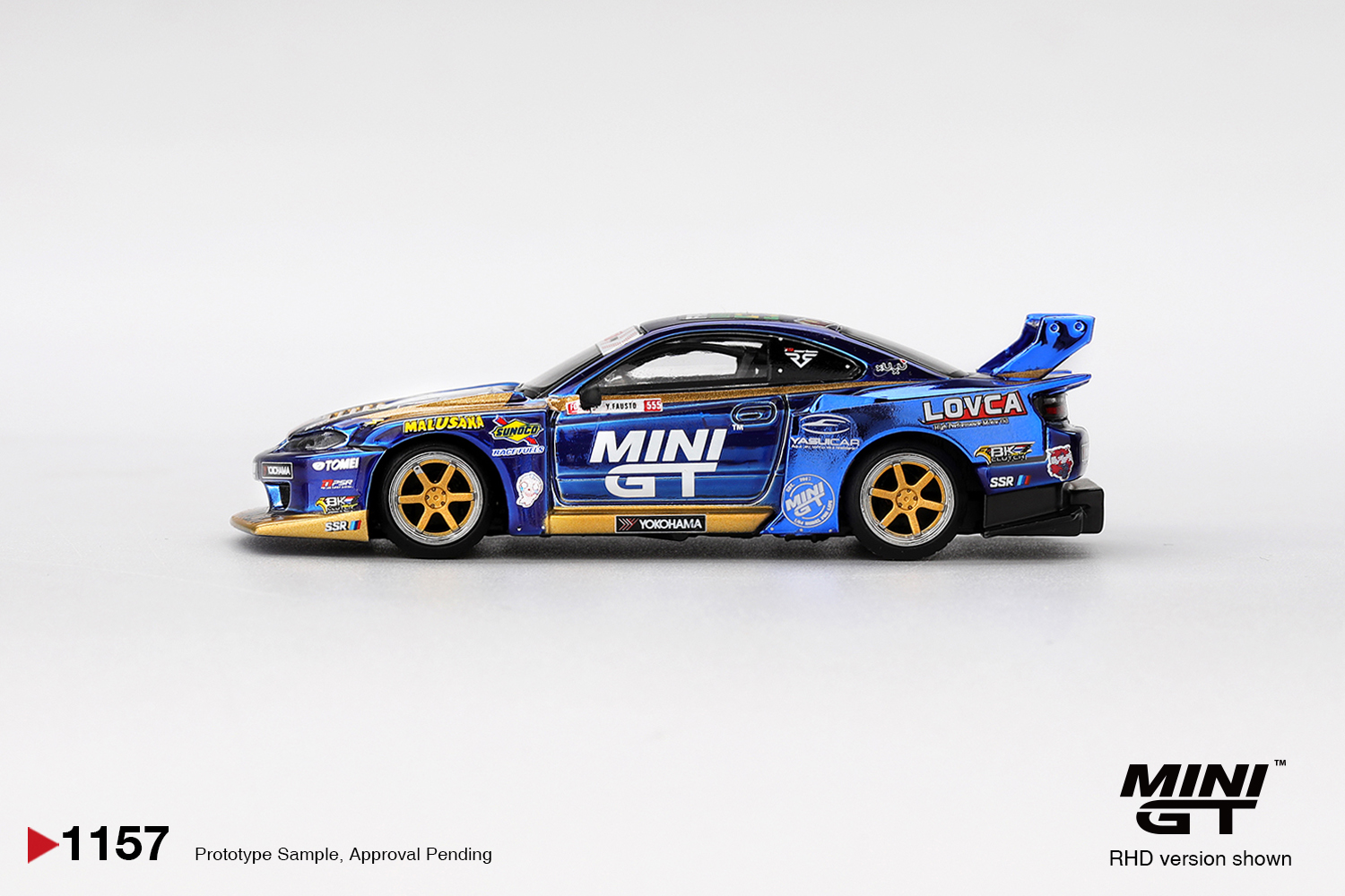 Mini GT 1/64 Nissan LB-Super Silhouette S15 SILVIA  #555 Team MINI GT Liberty Walk 2025 Formula Drift  - MGT01157-R