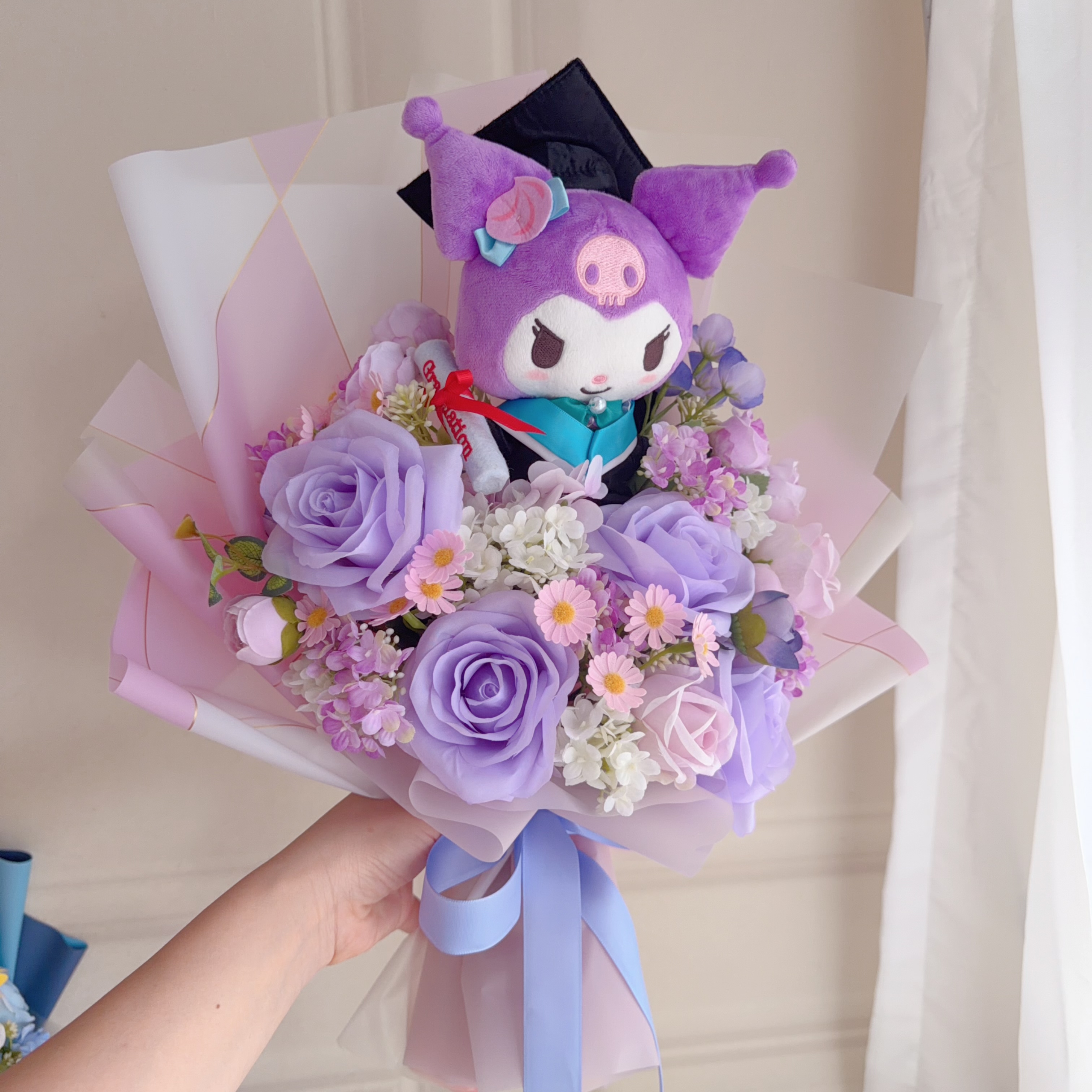 (現貨)kuromi畢業公仔花束