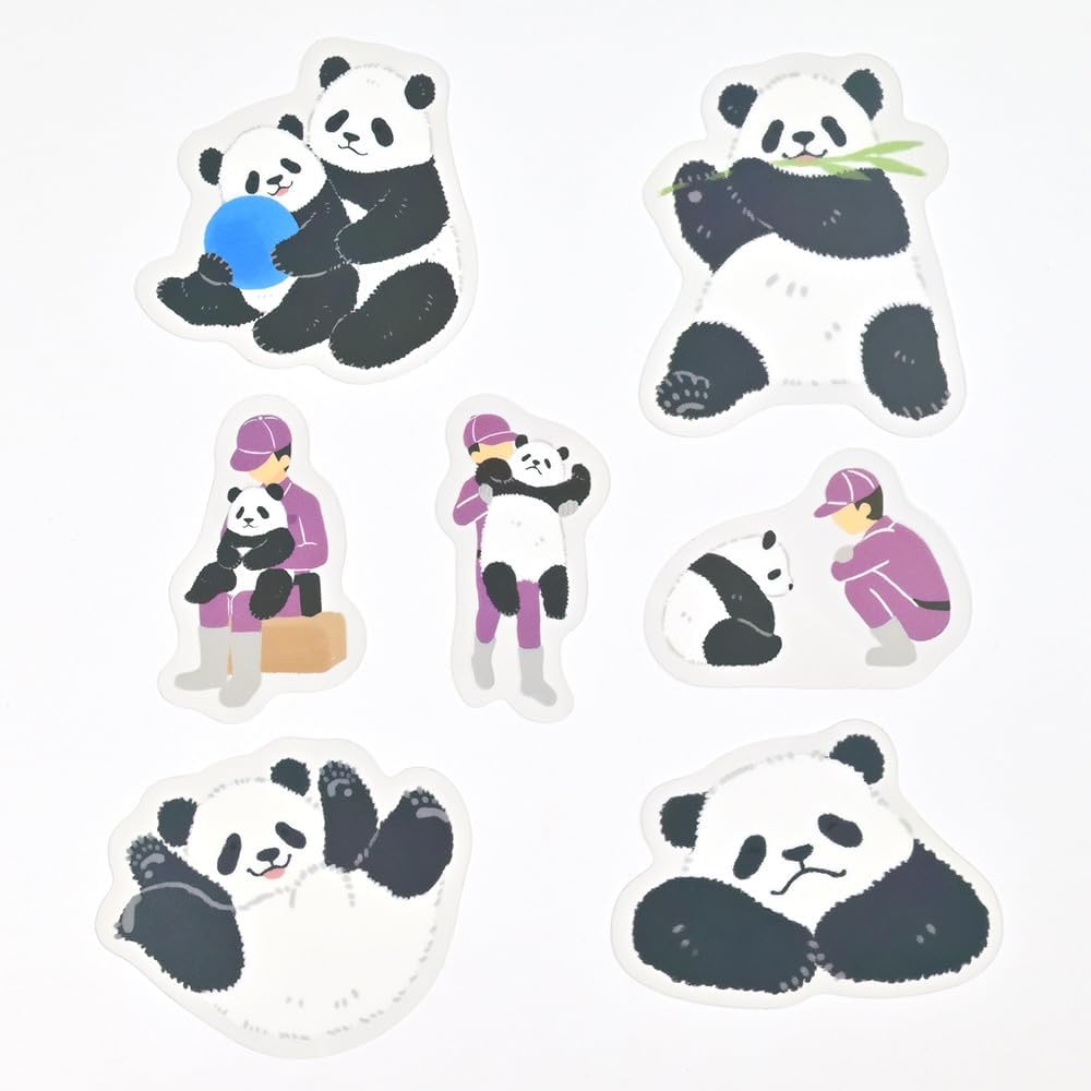 現貨｜ZOOm in Animals 熊貓 日版 Die-Cut 透明貼紙 (5424117)