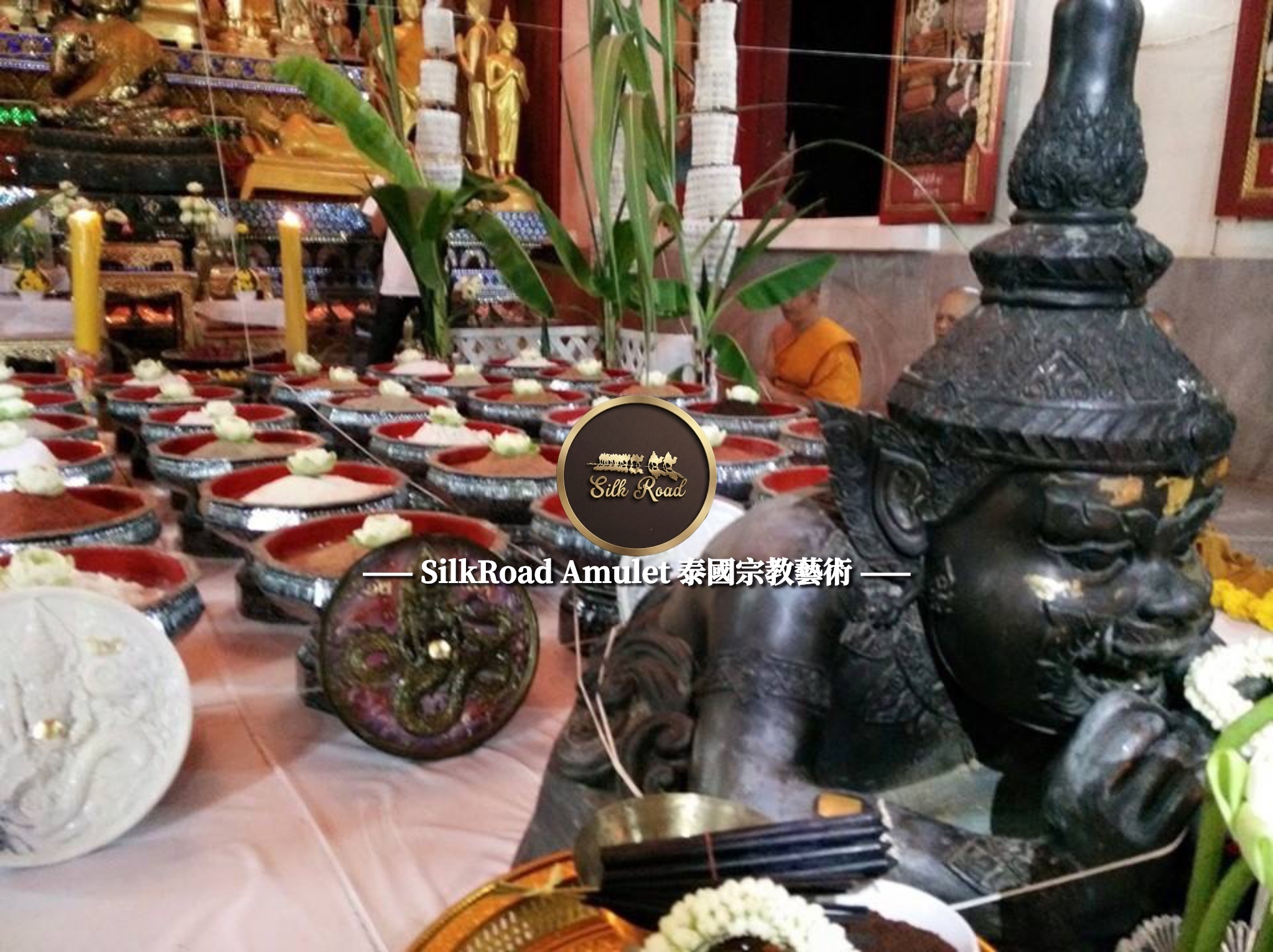 龍婆壯  佛曆2558  拉胡天神賜予財富  純銀符管版本｜附原裝廟盒｜光學級高透防水殼