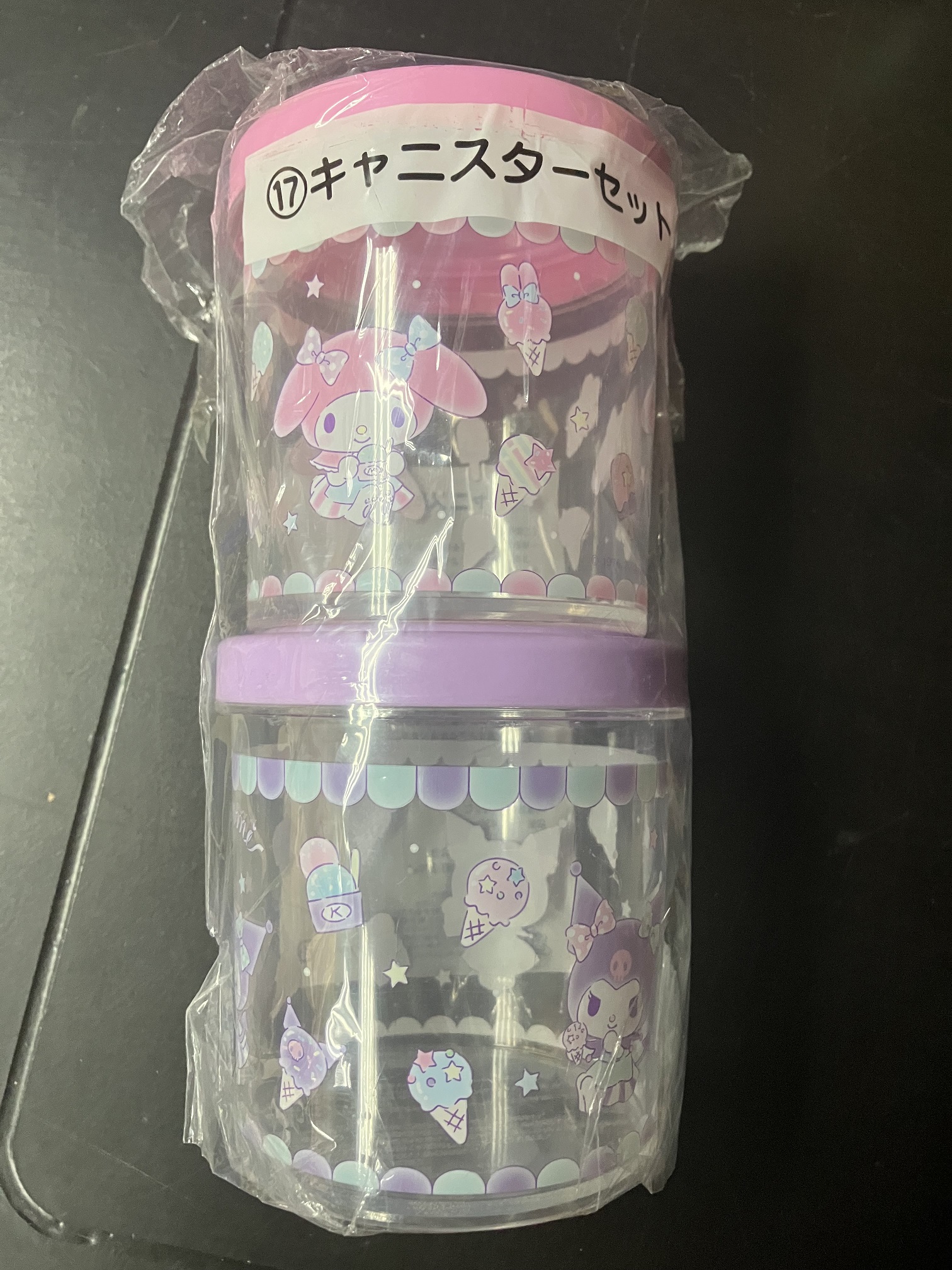 Sanrio My Melody x Kuromi 美樂蒂 酷洛米 Kuromi 可羅米一番賞 17號賞 食物盒 [平行進口] AA06353