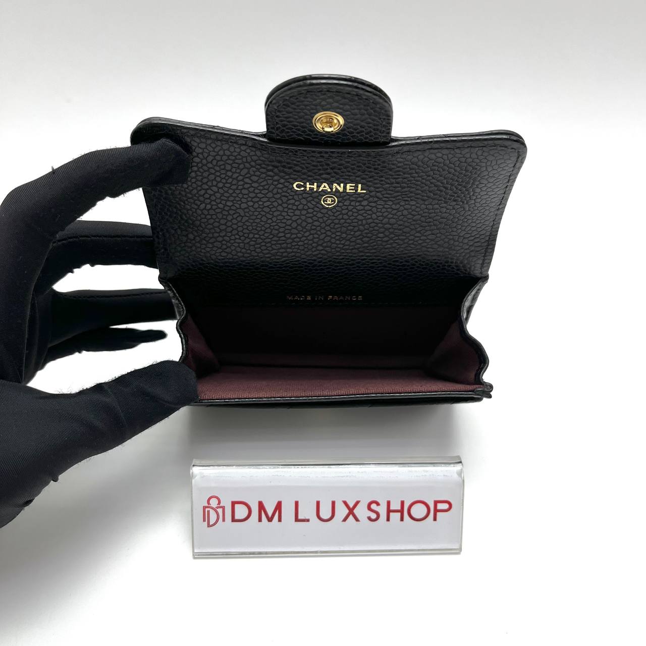 Chanel Black Caviar Classic Card Holder GHW