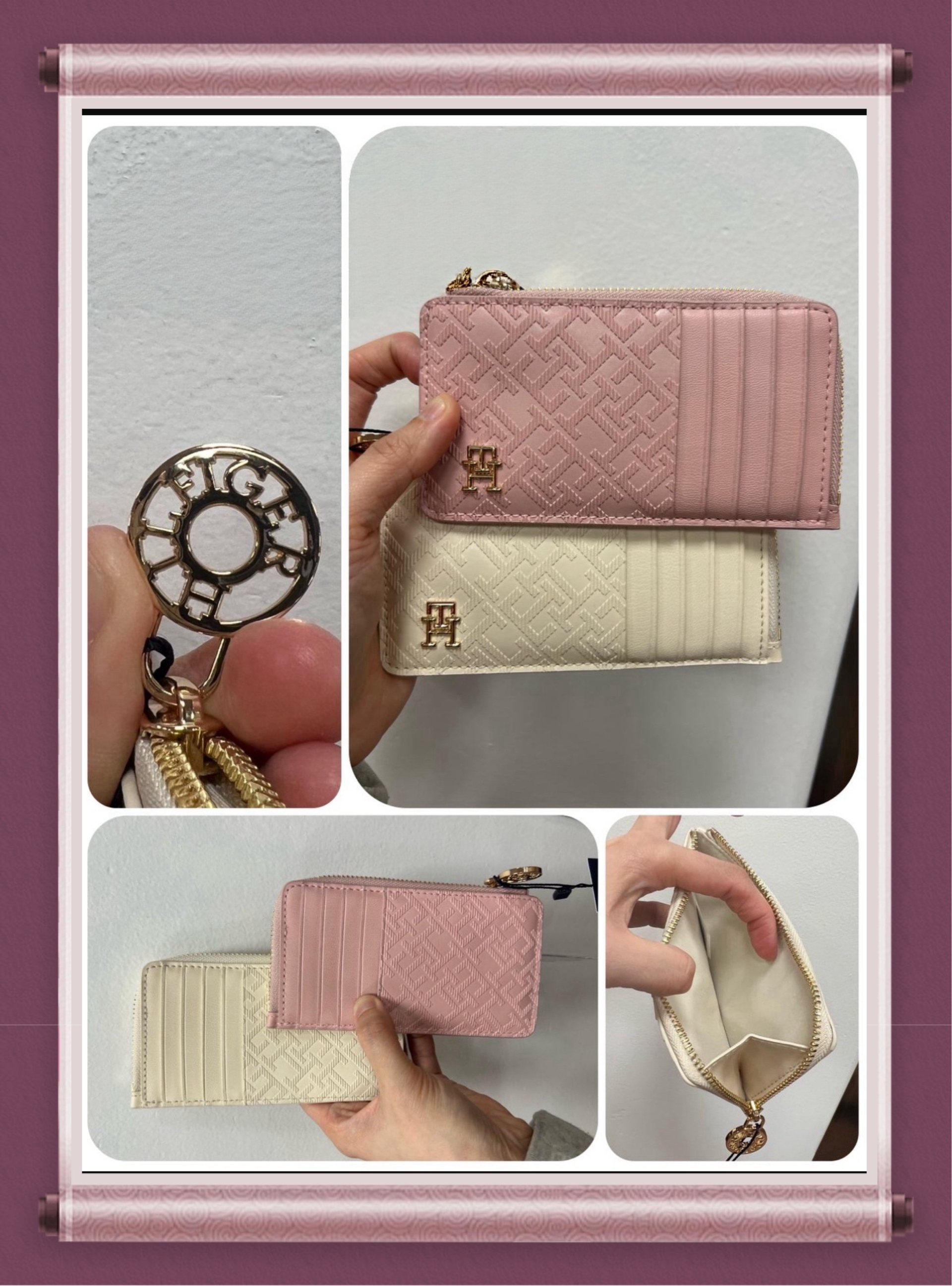 加拿大直送預訂Tommy Hilfiger  Refined Monogram 系列card holder