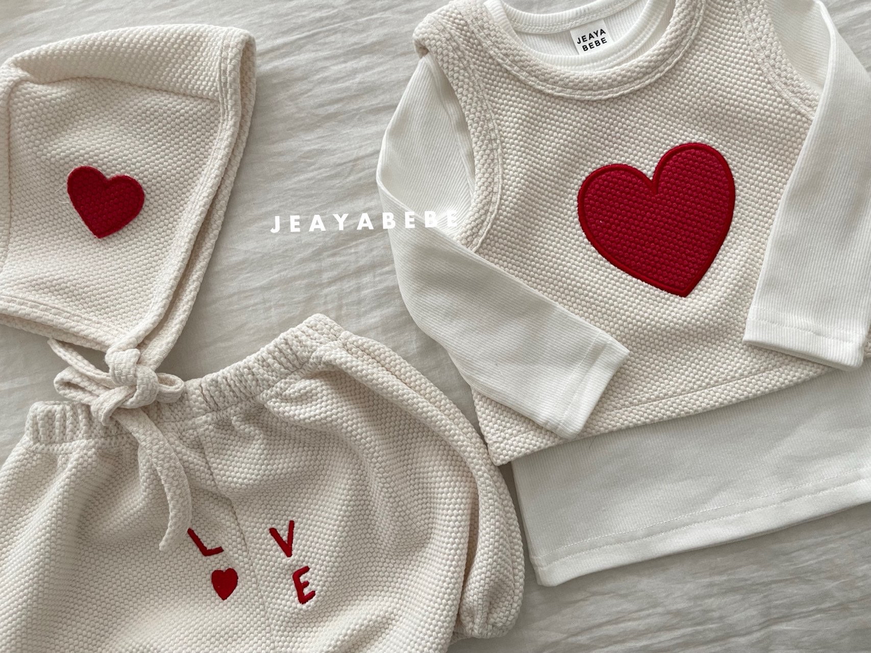 🇰🇷Jeayabebe set (帽+馬甲背心+褲）