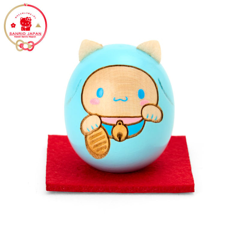 日本製造 限定版卯三郎 全人手木製 達摩擺設