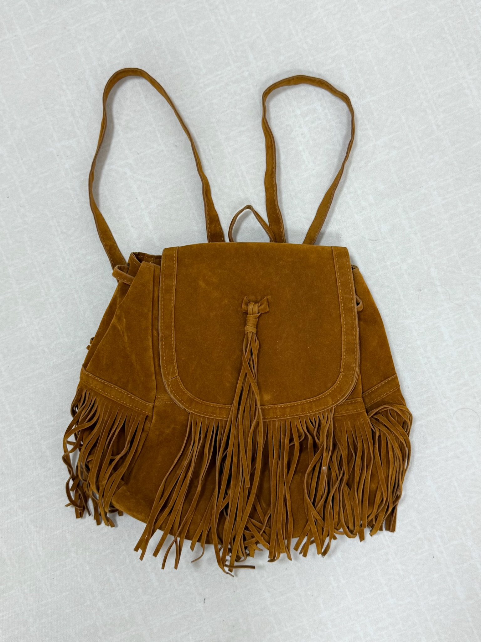 Boho Fringe Suede Bag