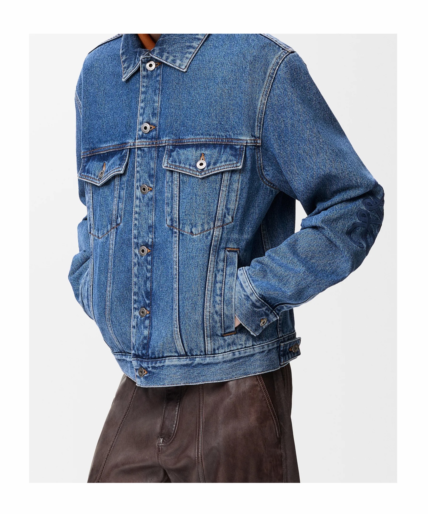 Loewe 男士 长袖牛仔外套IT-42 IT-46 IT-48 IT-50 IT-52码 