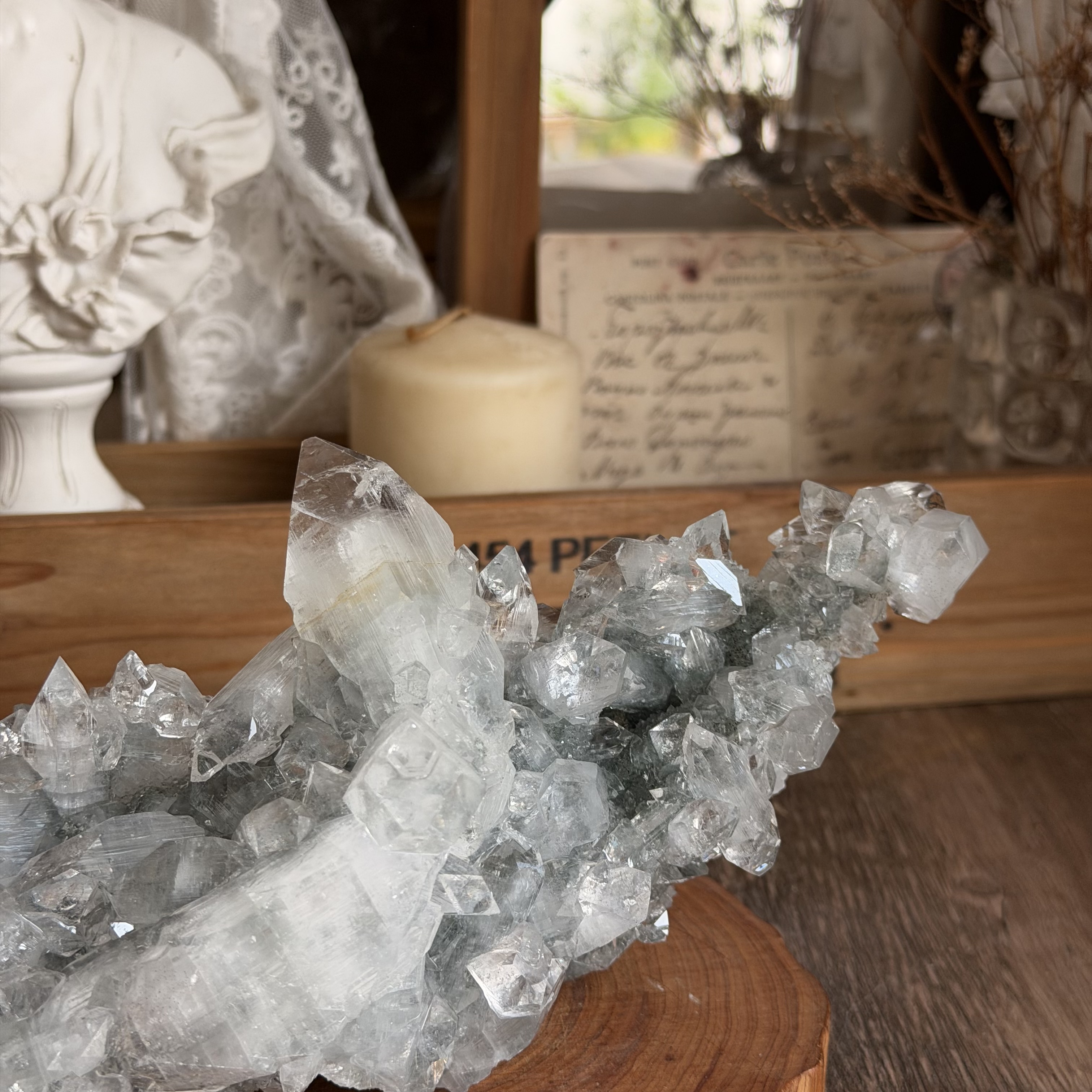 高級裸鑽魚眼石