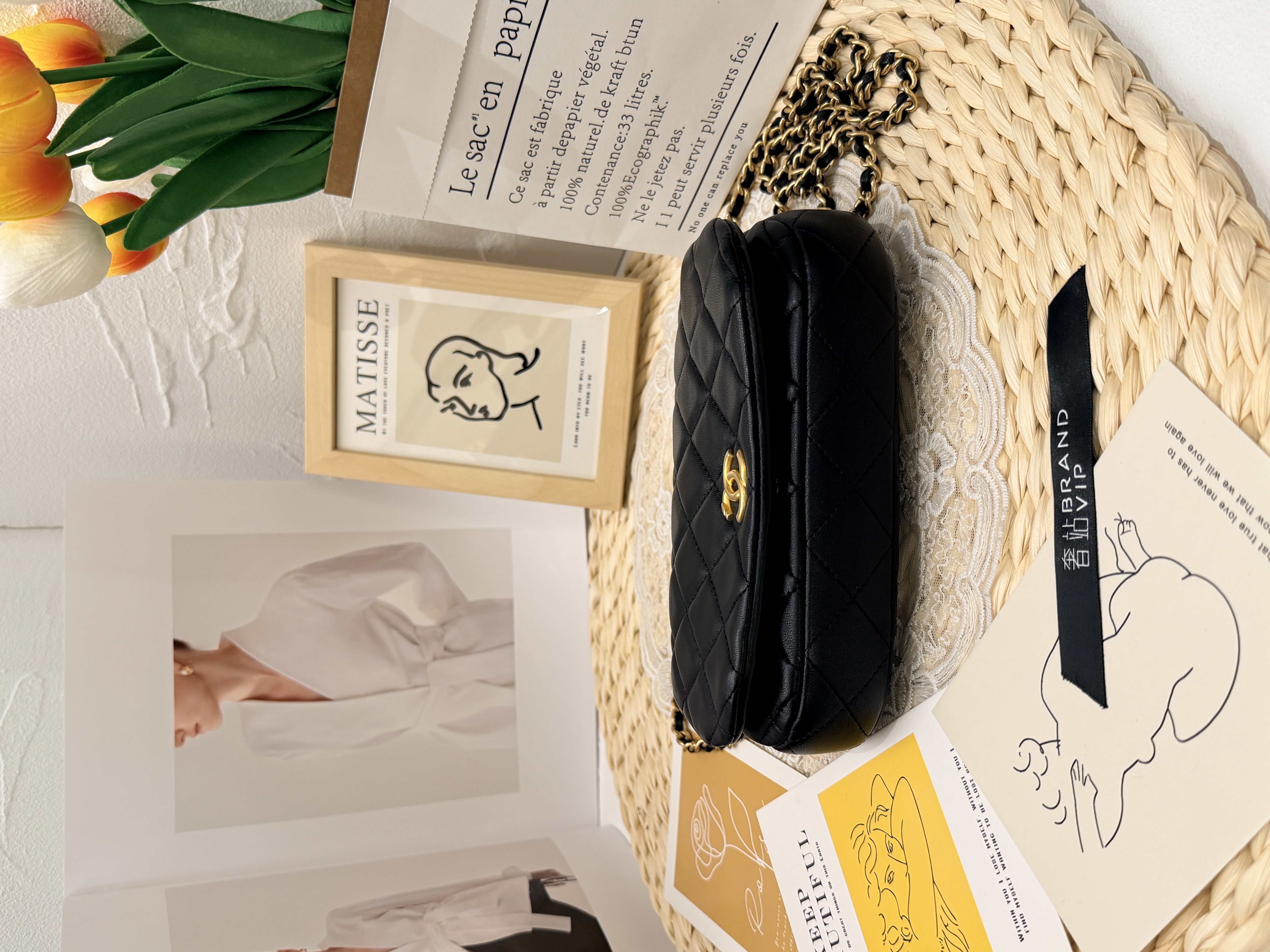 Chanel Mini Flap Bag (小牛皮 芯片22年）