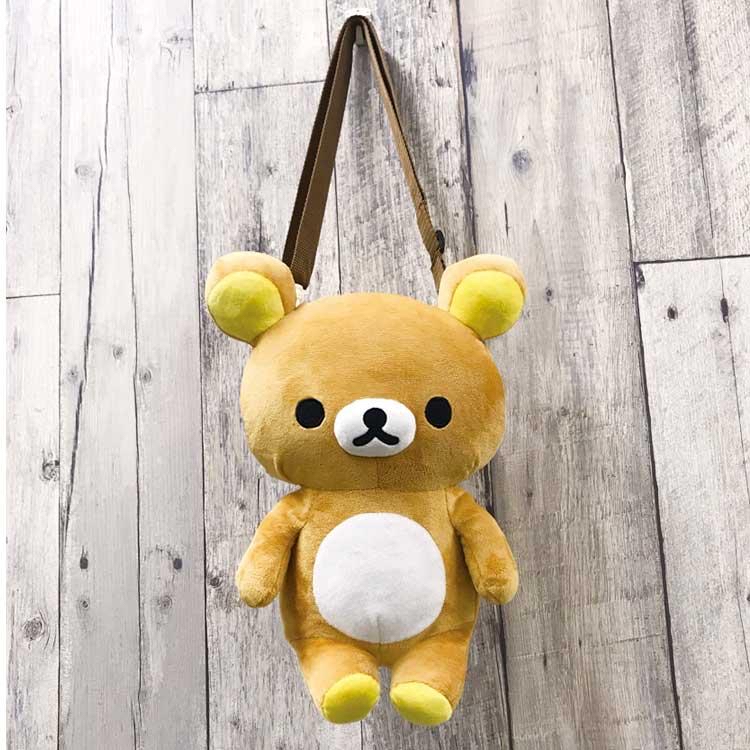 鬆弛熊 Rilakkuma 公仔造型斜孭袋／行李箱掛袋