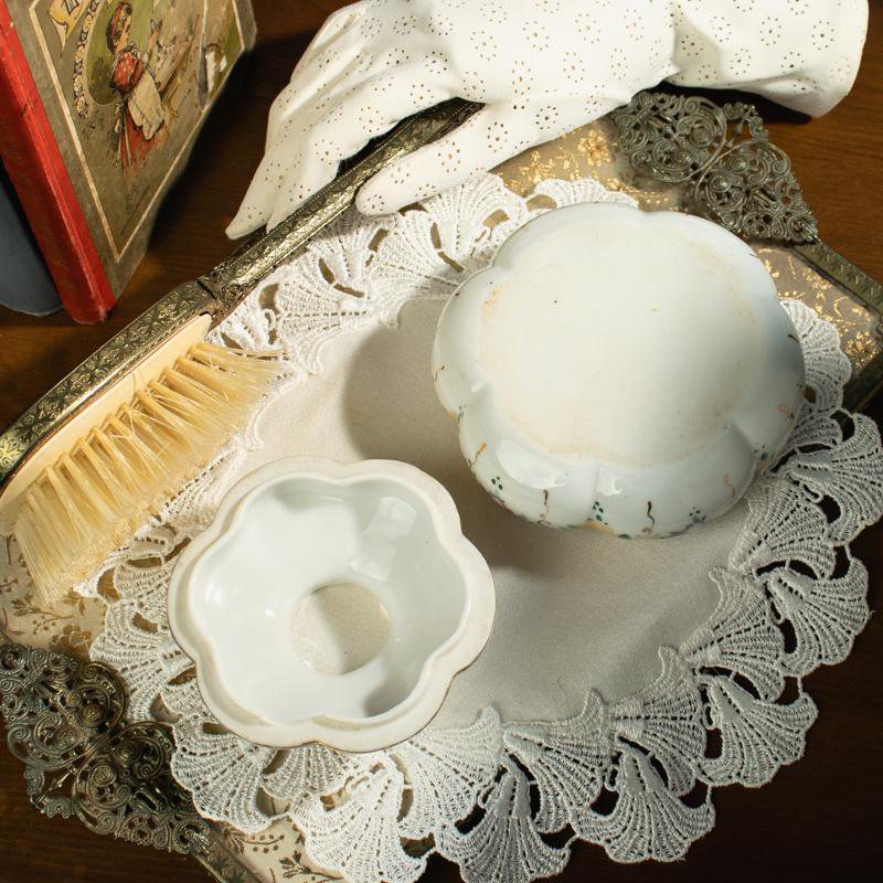 Antique Victorian Hand-painted Hair Collector - Exquisite Collection!(EA1824)