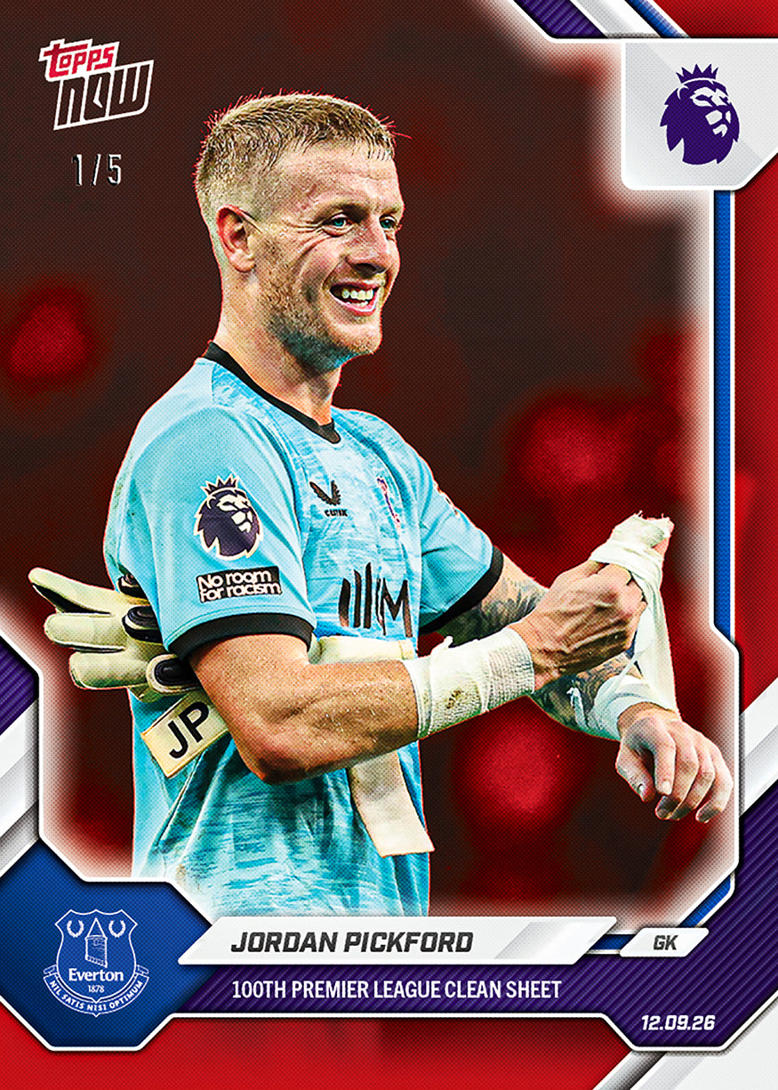 Jordan Pickford - 2026-27 Premier League Topps NOW® #23【團購】