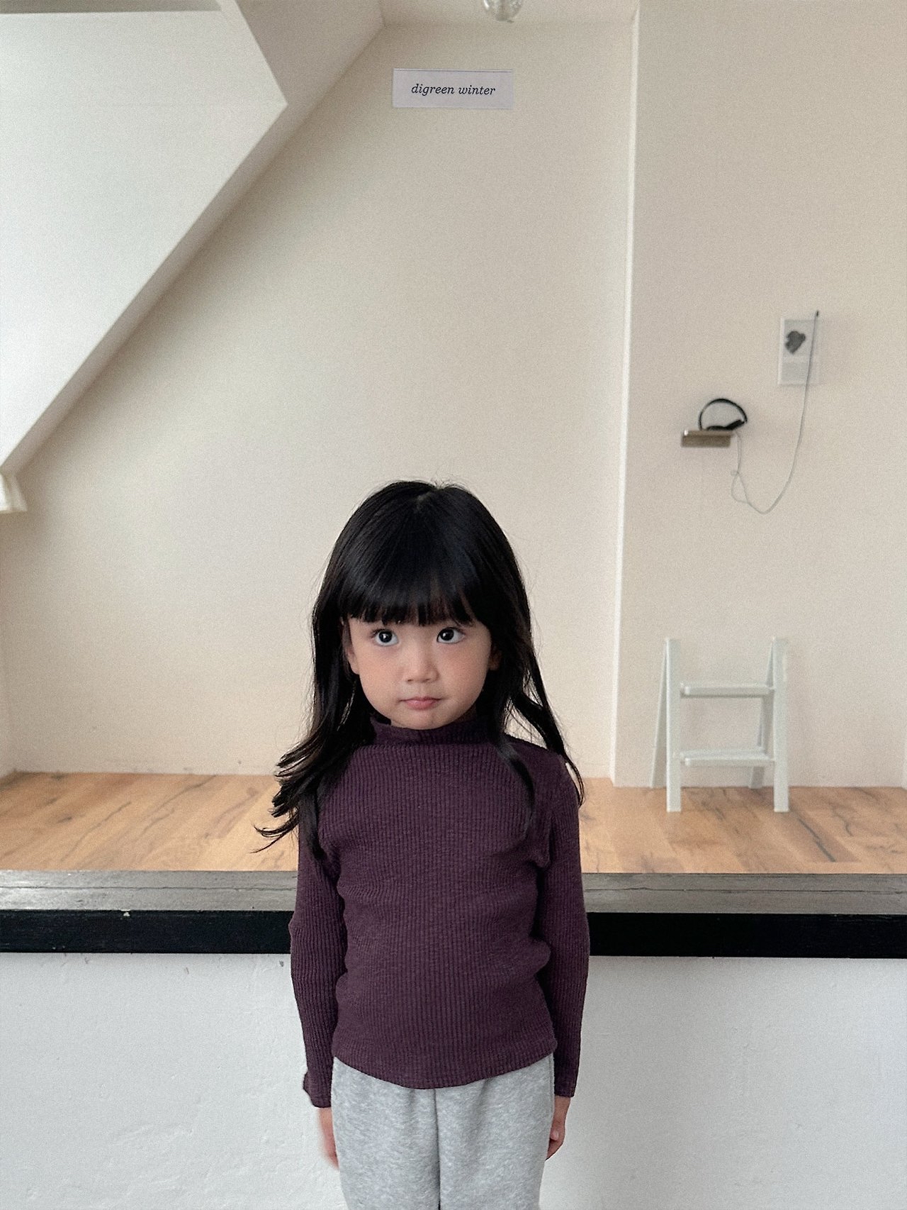 Digreen | Taupe Turtle-neck Tee 