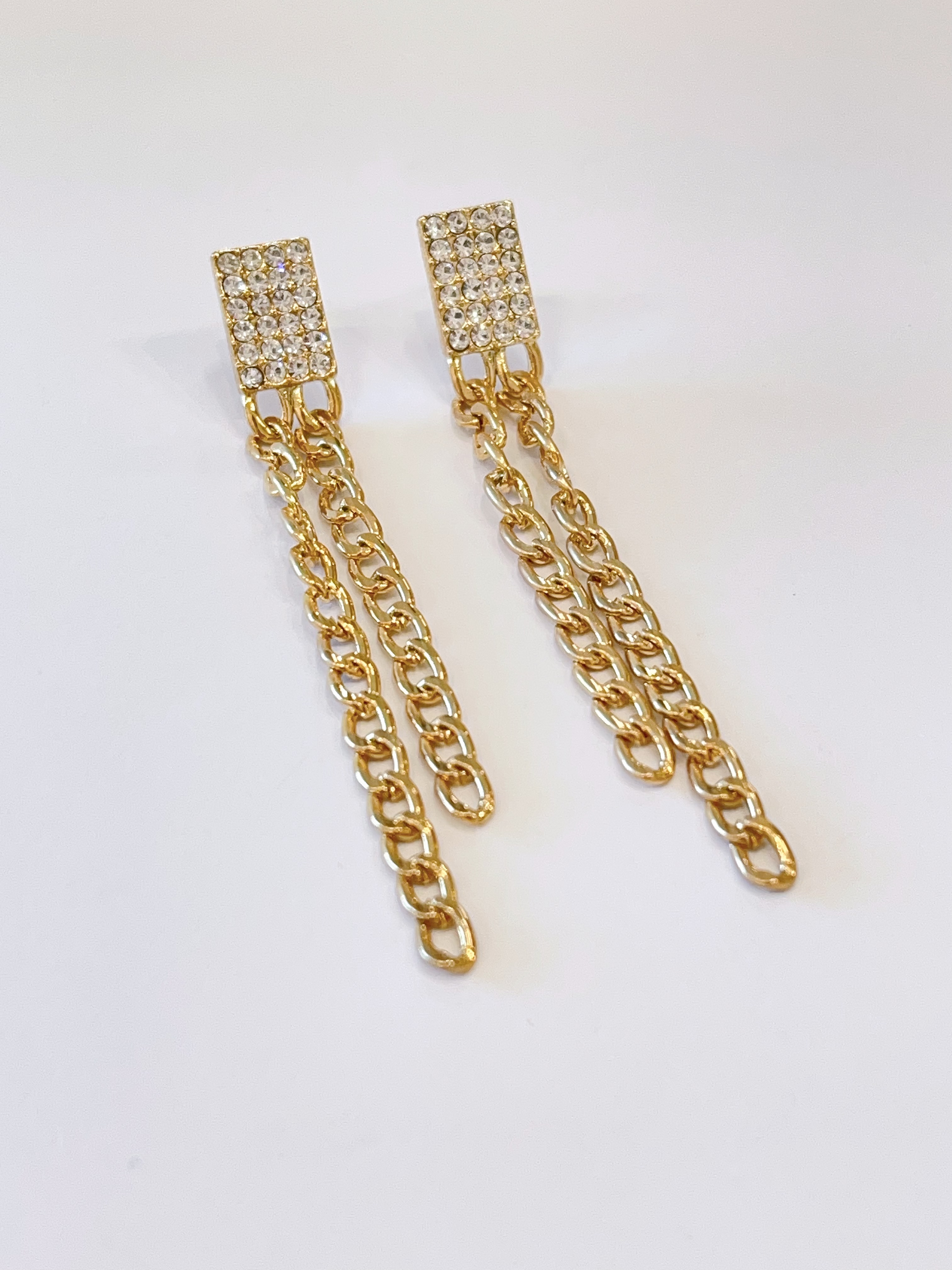 Dinner必入!高级感镶钻环流苏耳环