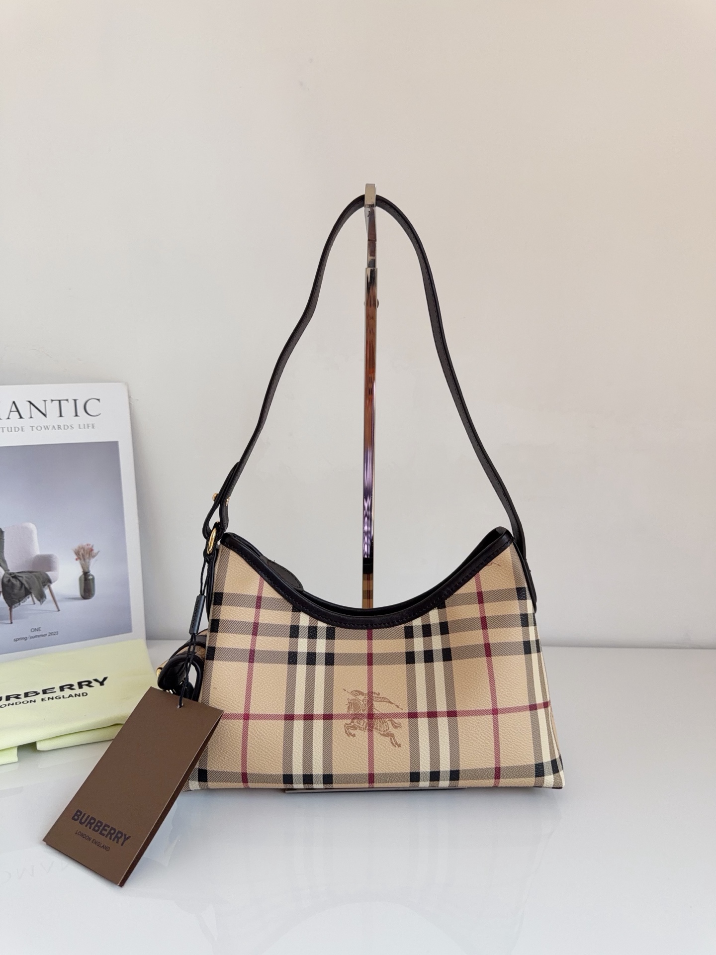 Burberry Haymarket Check Shoulder Bag 手袋