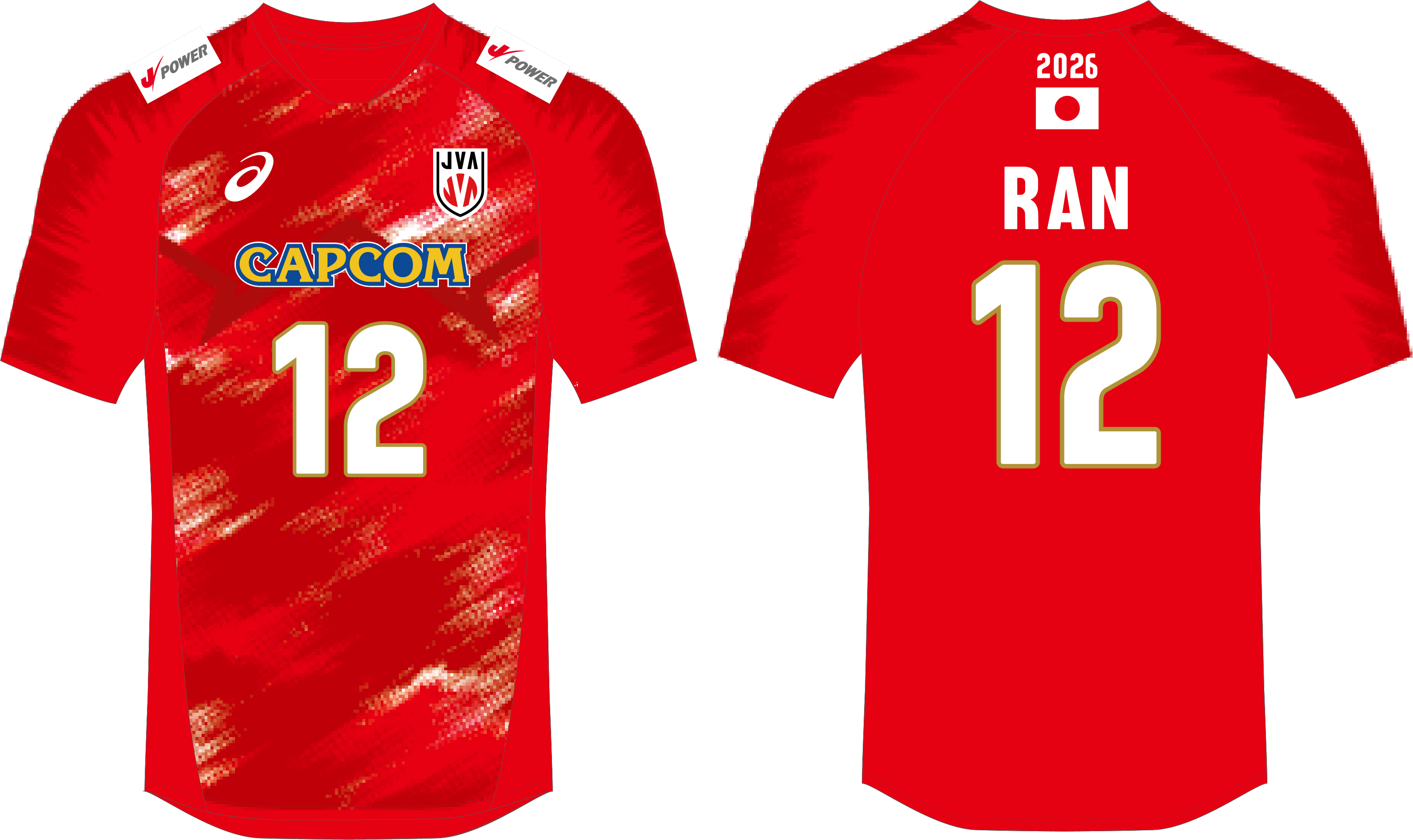 JVA Asics Japan Tee 2026 高橋藍 Ran - 日本男子國家隊復刻版球衣