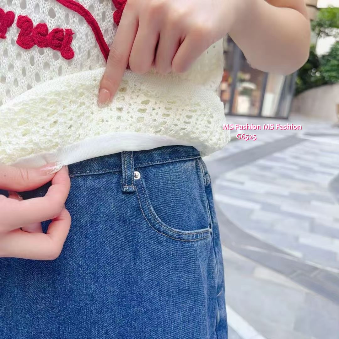 G6525 扭繩假兩件top