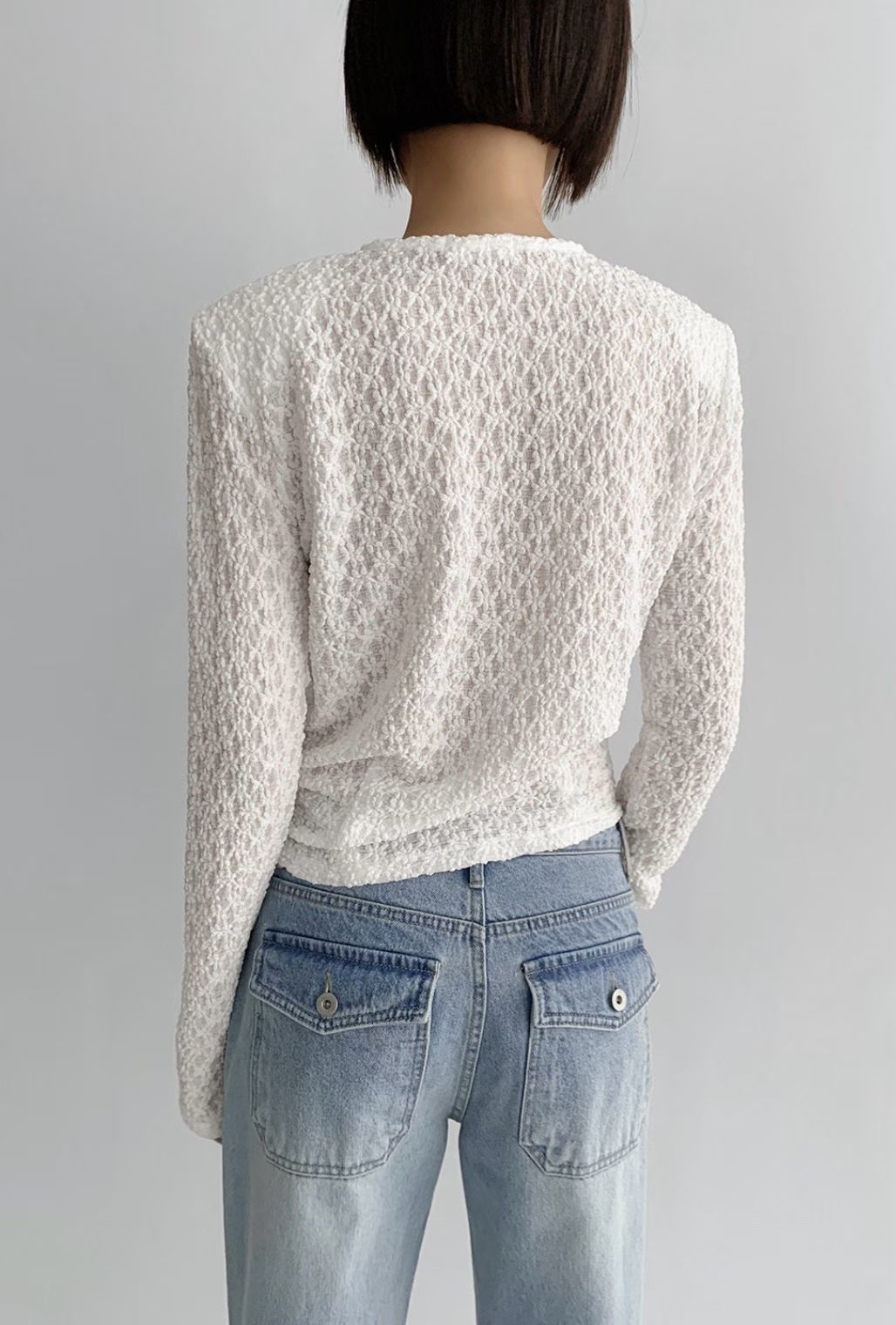 Elegant lace cardi / top