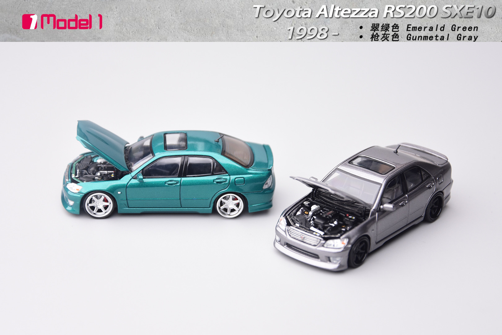 PRE-ORDER Model One 1/64 Toyota Altezza RS200 SXE10 Version Diecast model