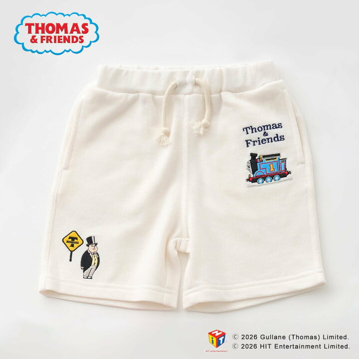 🇯🇵預訂 日本直送🇯🇵Petit Main x Thomas湯瑪士小火車系列三色刺繡棉質短褲