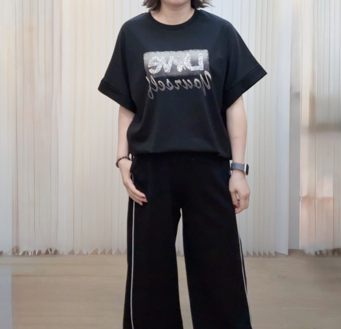 貝殼連石英文字Tee M298 82344299