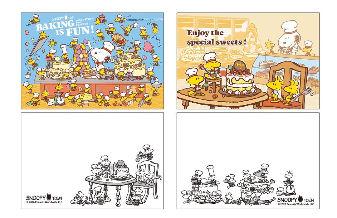 🌸 【預訂】Art Card Set - BAKING IS FUN! ~Baking cakes is fun!