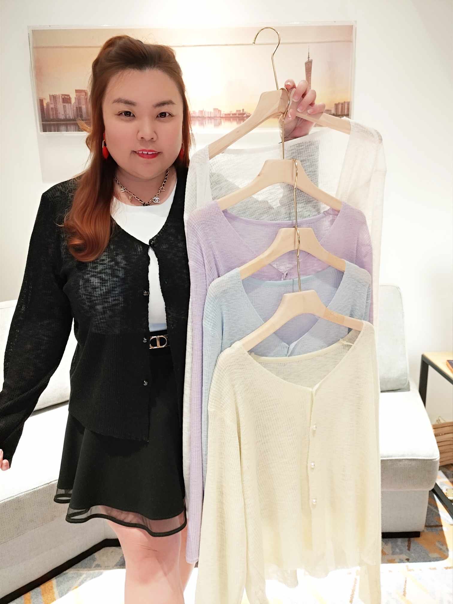 YCG02 315 轻薄针织面料外套