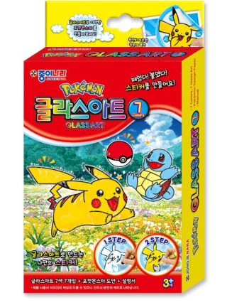  【預訂】韓國直送 Pokemon 玻璃彩繪貼紙 DIY套組 6色