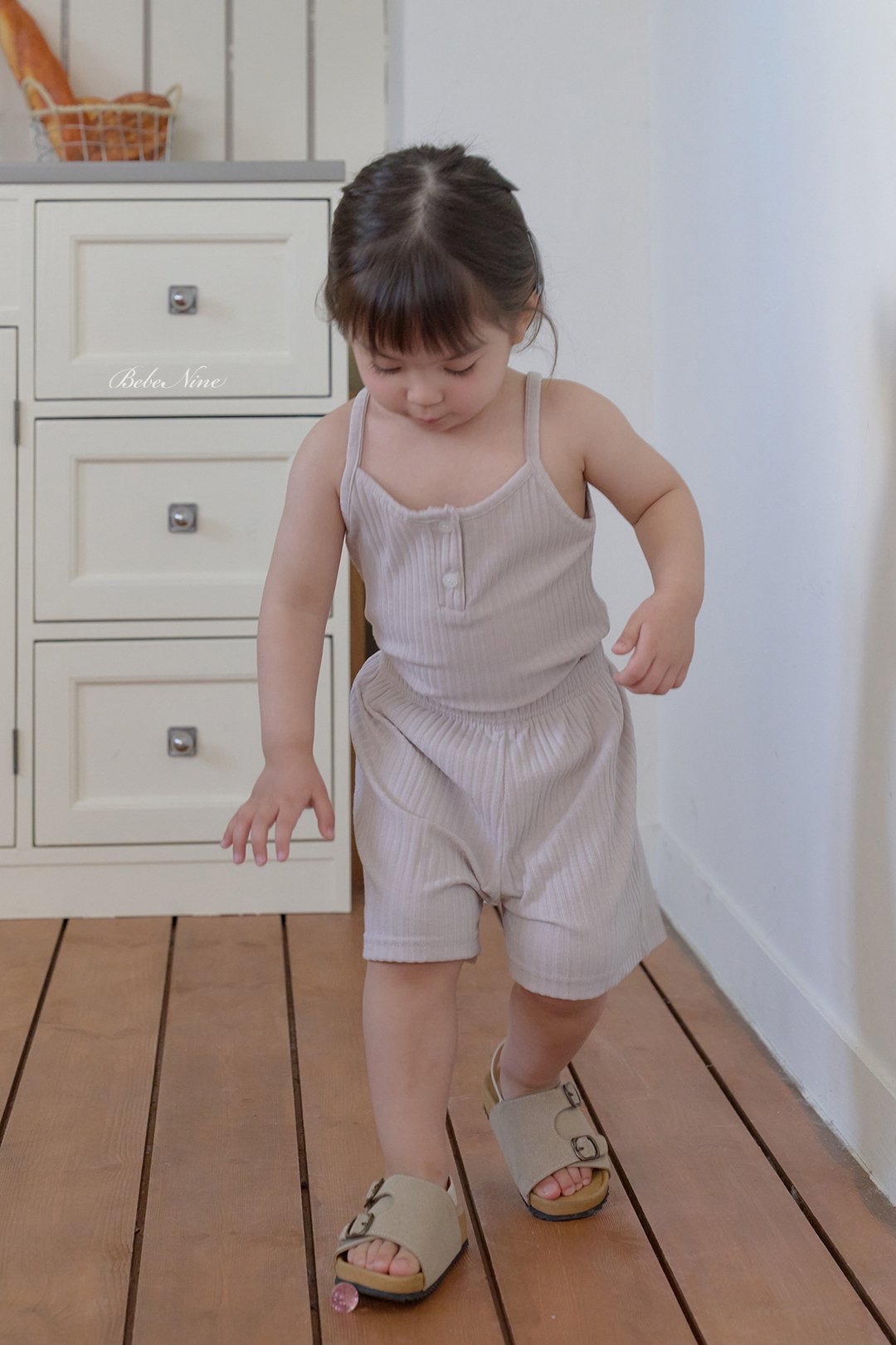 ☀️預訂 韓國直送☀️🇰🇷Bebenine三色簡約羅紋背心短褲上下套裝