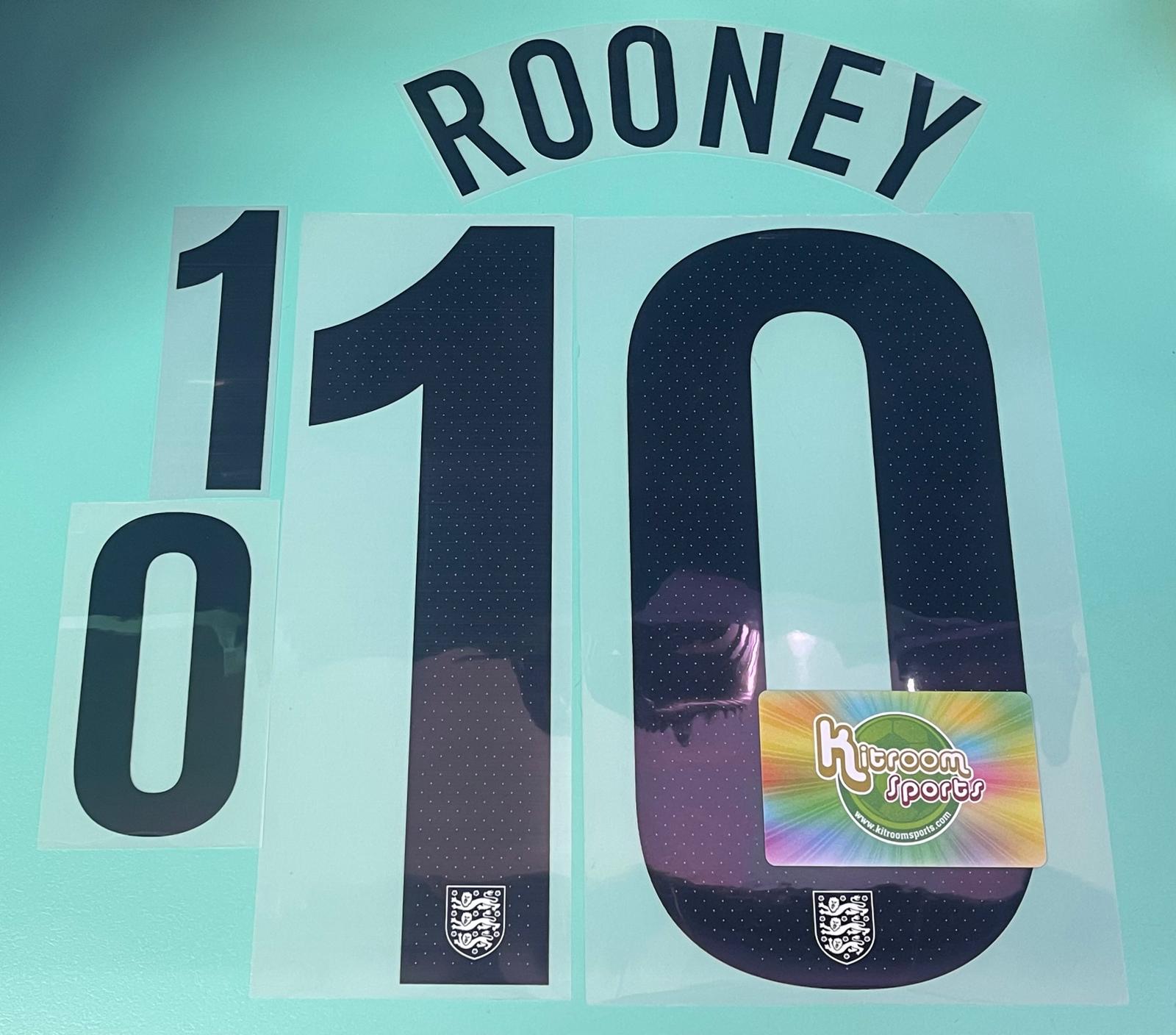 2013 England 150th Home Nameset #10 ROONEY