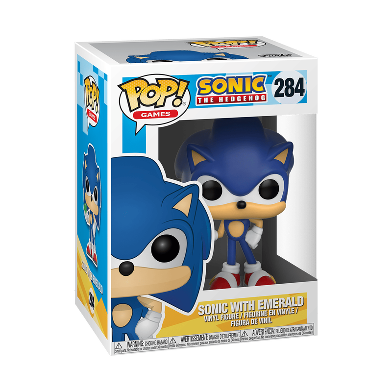 📦訂購 美國代購 Funko POP! SONIC THE HEDGEHOG Sonic with Emerald Figure 超音鼠 模型
