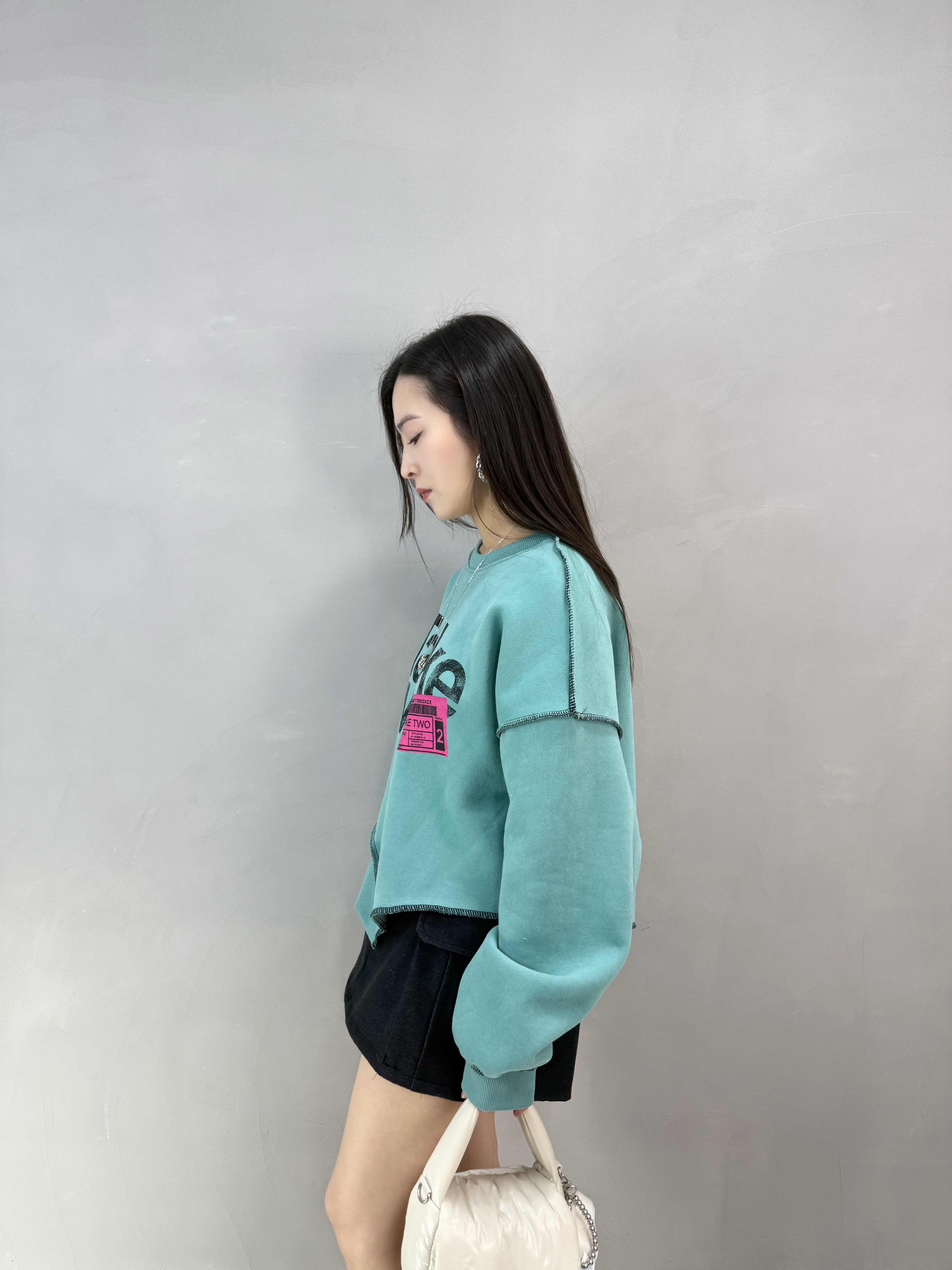 E77 不規則腳加絨衛衣