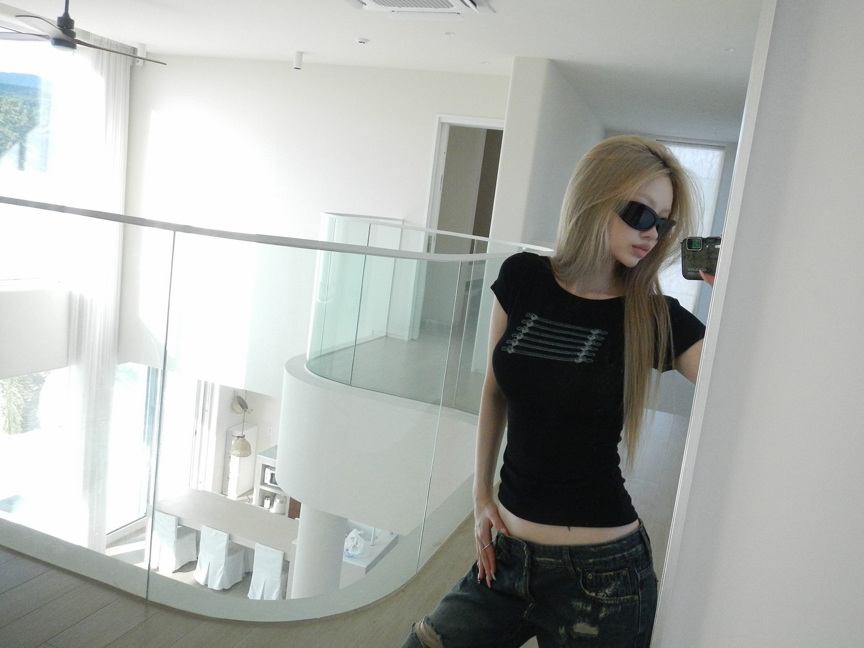 Edgy Rope Graphic Top