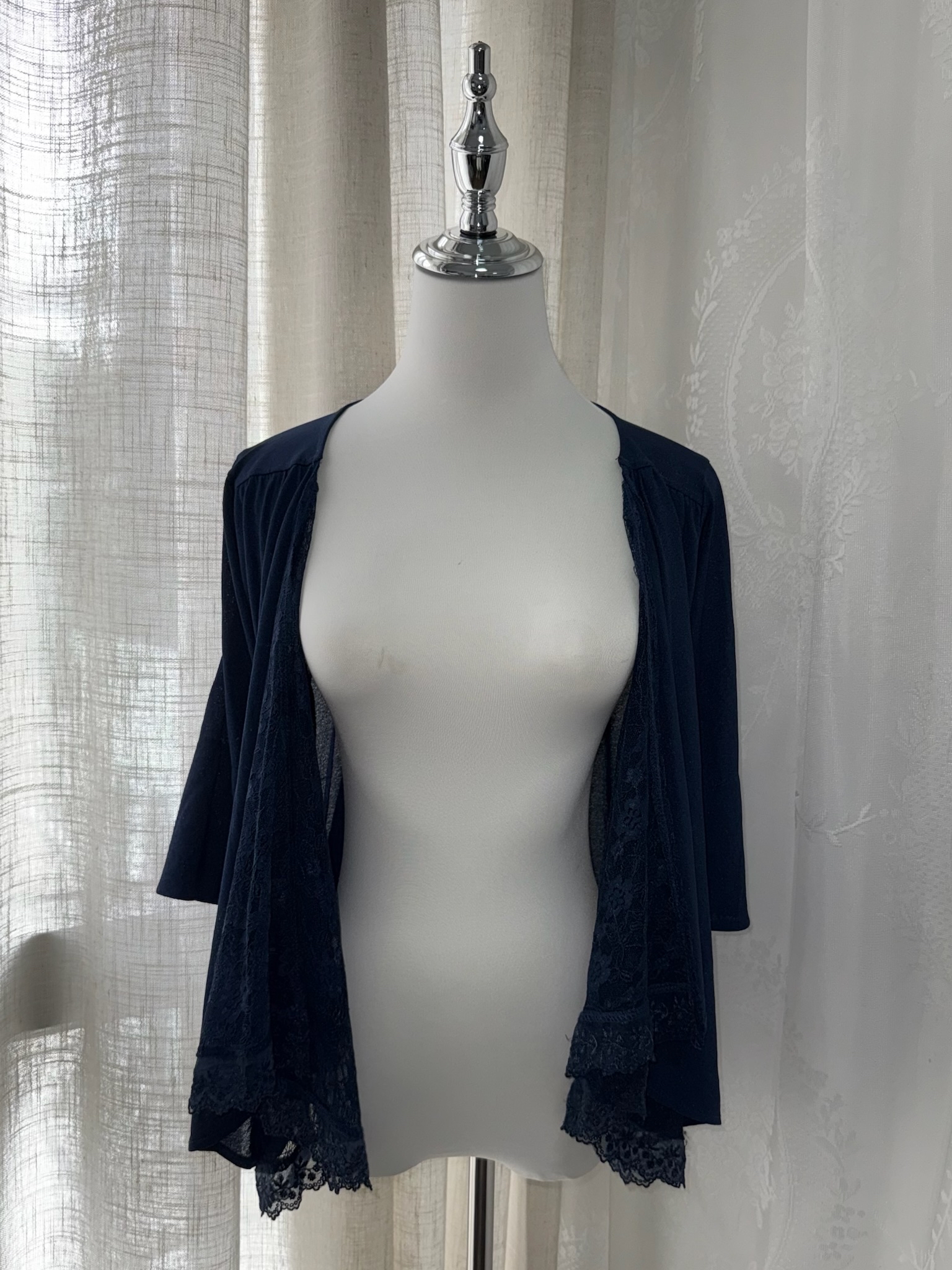 Axes Femme French Chic Embroidered Striped Cardigan