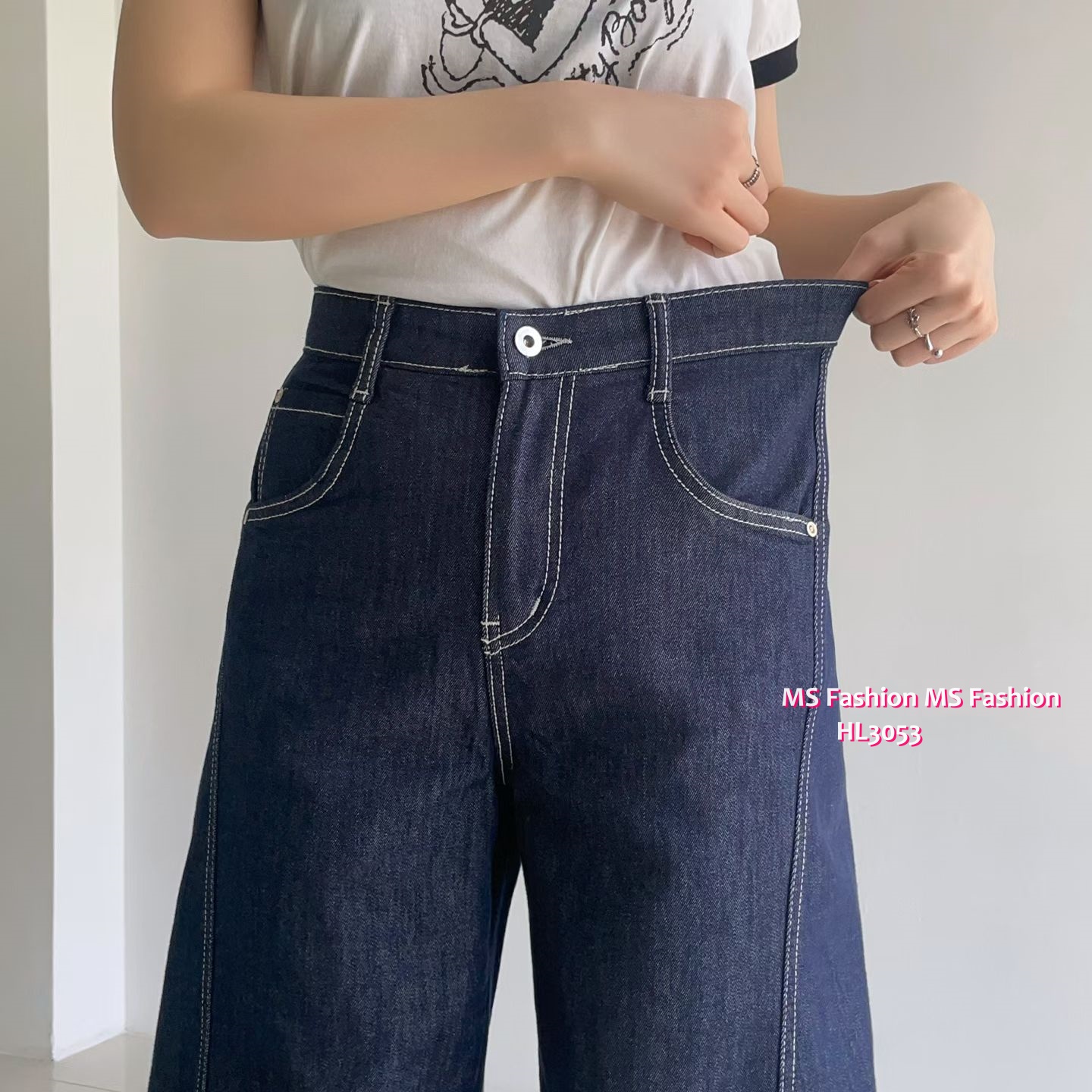 HL3053 韓國🌼Howluk不易褪色七分闊褲