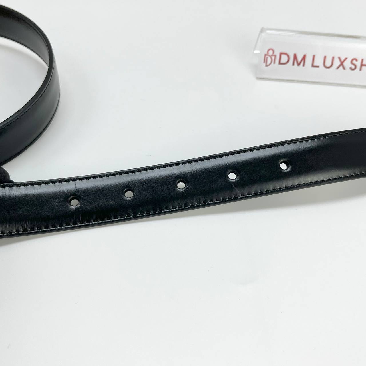Celine Triomphe Belt 25MM Black GHW