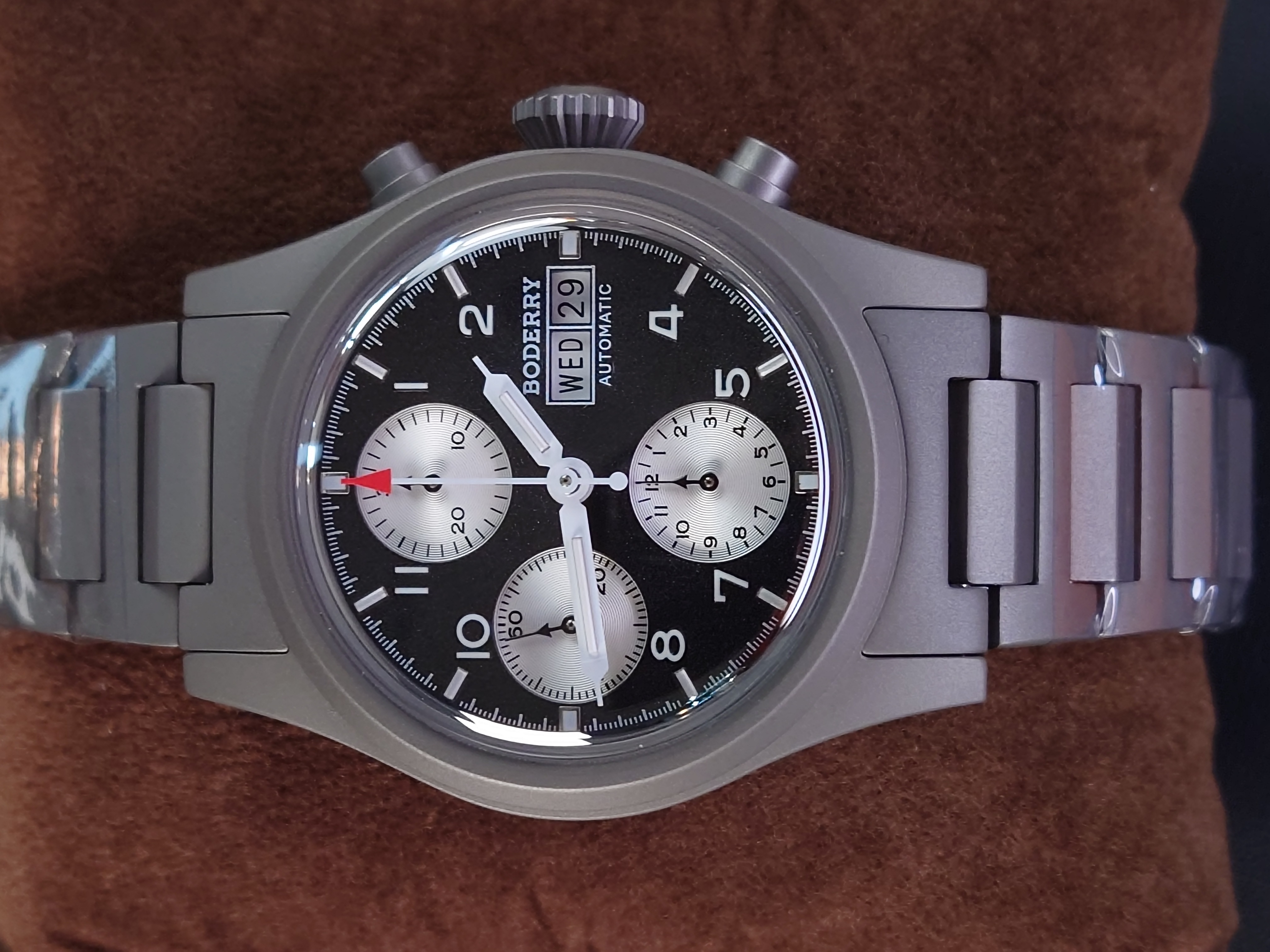 Boderry Landmaster Titanium Chronograph Automatic -  BD-A18T-03B BKPanda