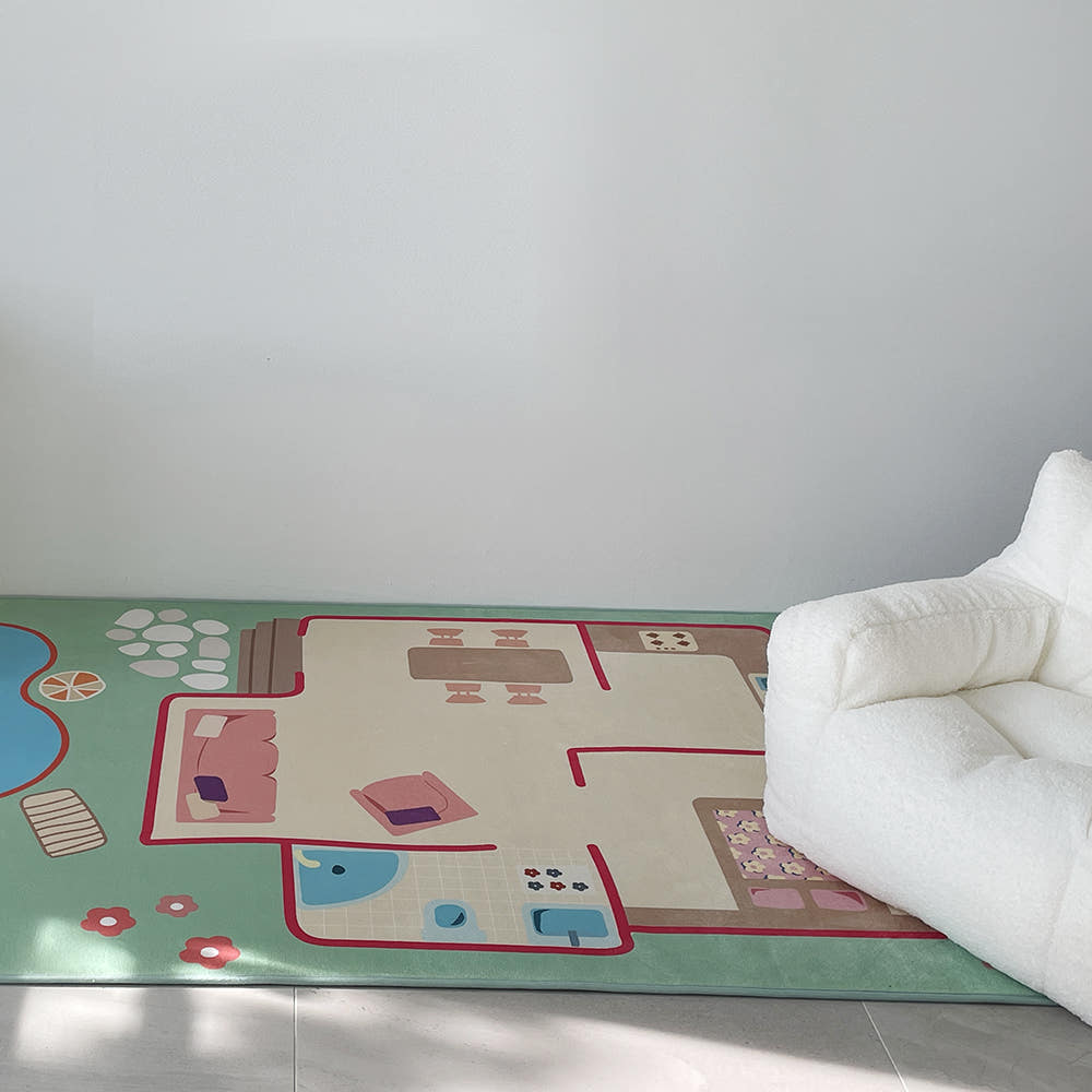 Dollhouse Play Rug 100x150cm