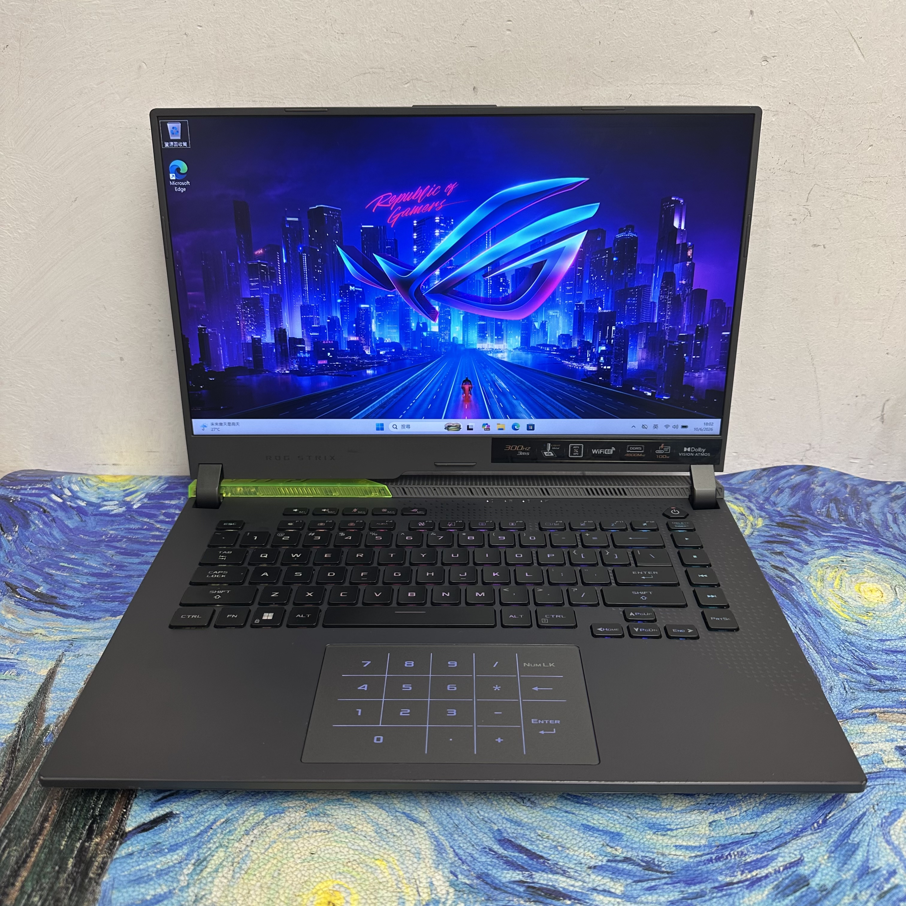 #5964 ASUS ROG STRIX/32GB Ram/512GB SSD /RTX 3070 Ti獨立顯示卡/300Hz Mon/ Gaming Laptop/ Notebook/ Movie / Netflix / PC / Gaming 