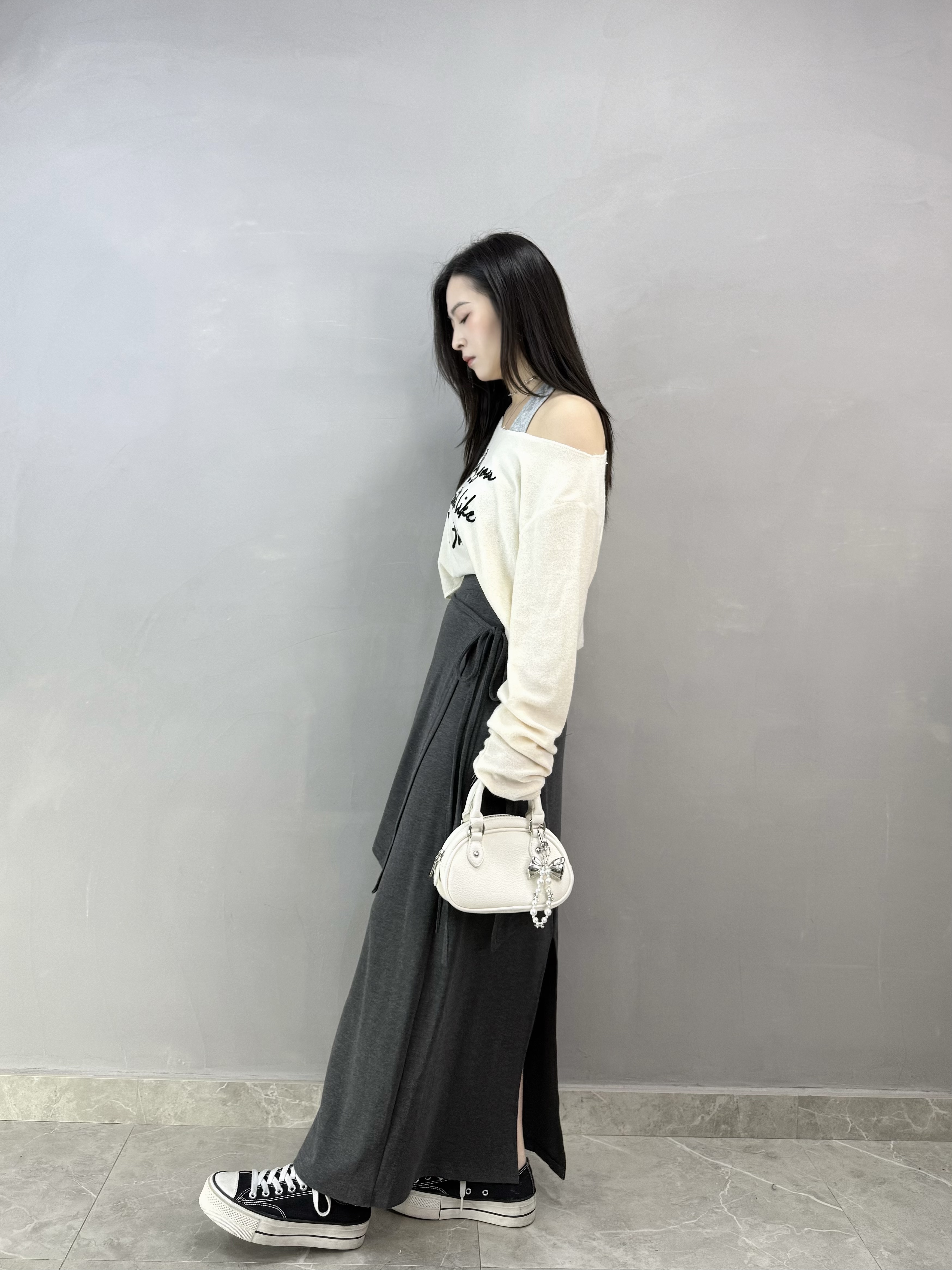 H82 刺繡毛巾Tee+背心Set 