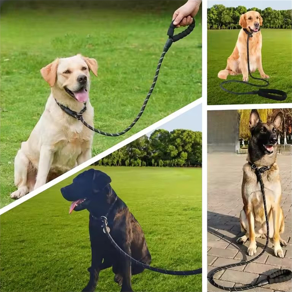 一體式狗嘴套牽引繩 200*1.0CM 黑色 UB0272